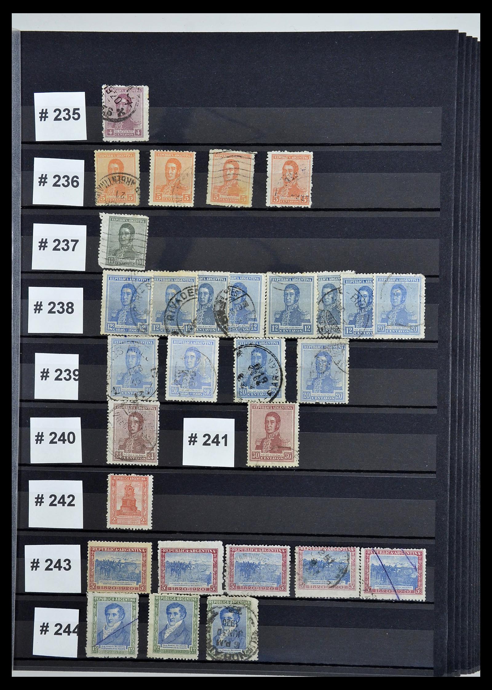 34490 029 - Postzegelverzameling 34490 Argentinië 1858-2002.