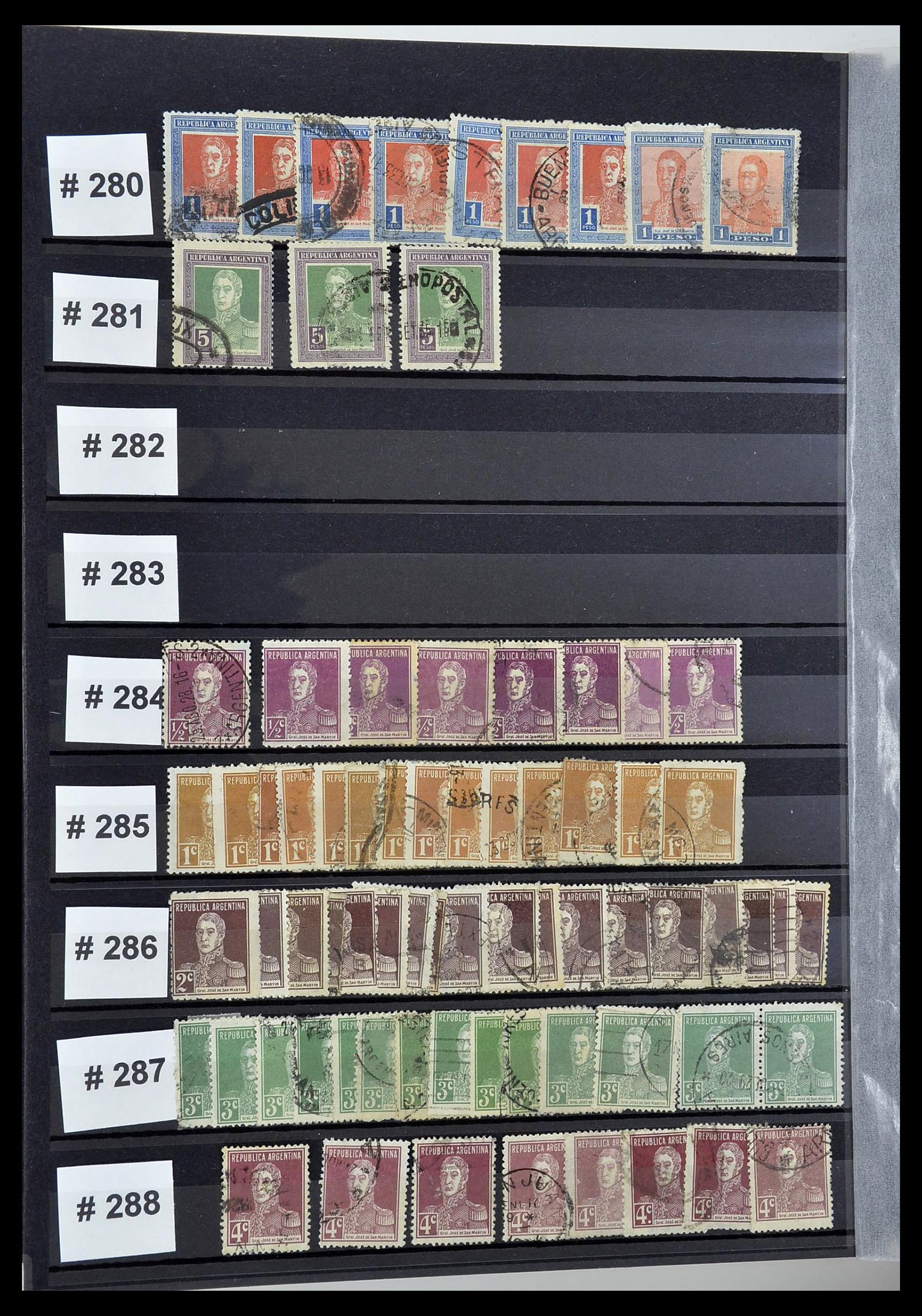 34490 034 - Postzegelverzameling 34490 Argentinië 1858-2002.