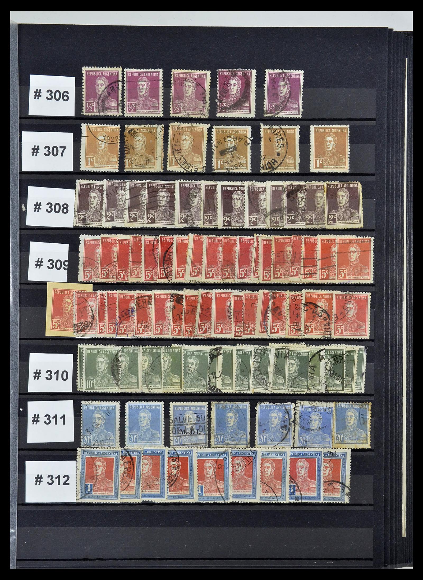 34490 037 - Postzegelverzameling 34490 Argentinië 1858-2002.