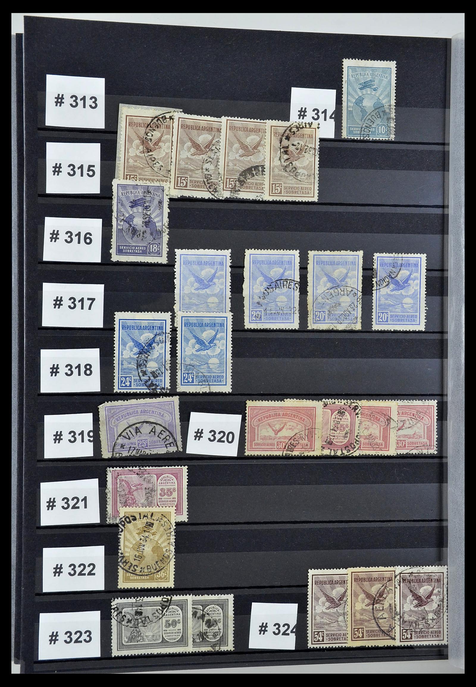 34490 038 - Postzegelverzameling 34490 Argentinië 1858-2002.