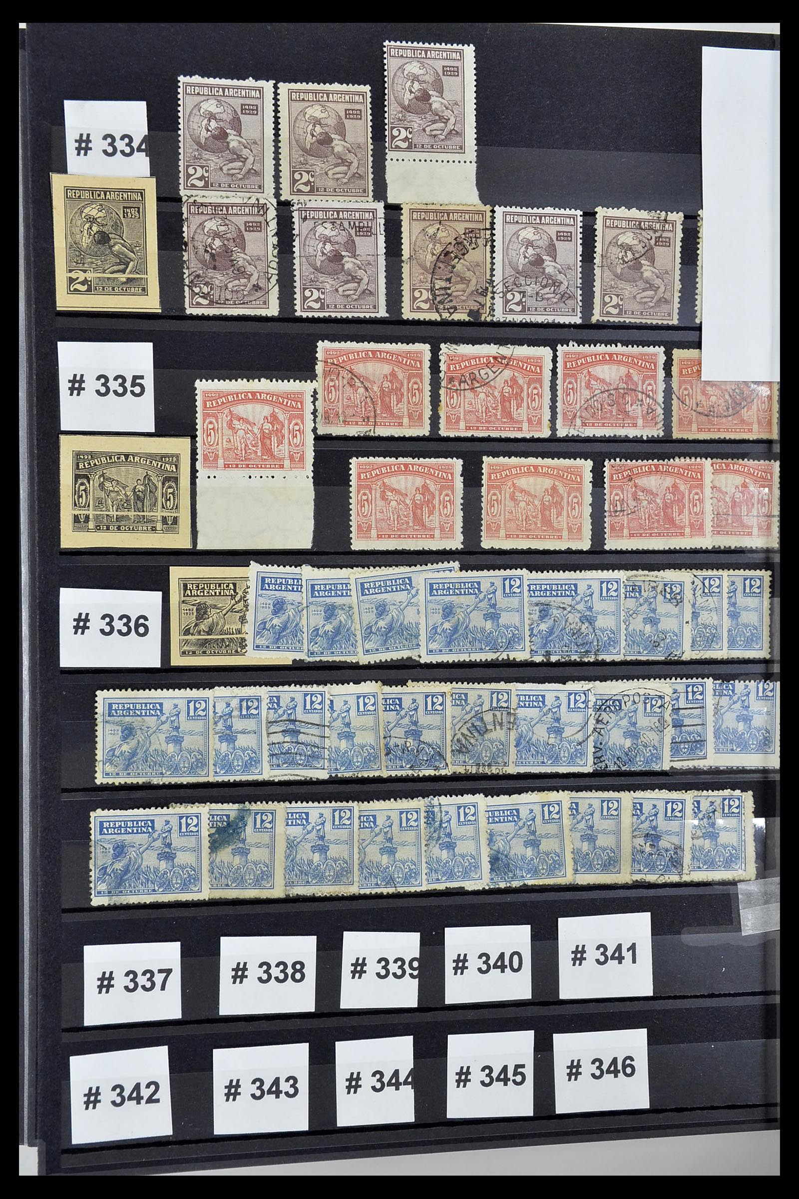 34490 041 - Postzegelverzameling 34490 Argentinië 1858-2002.