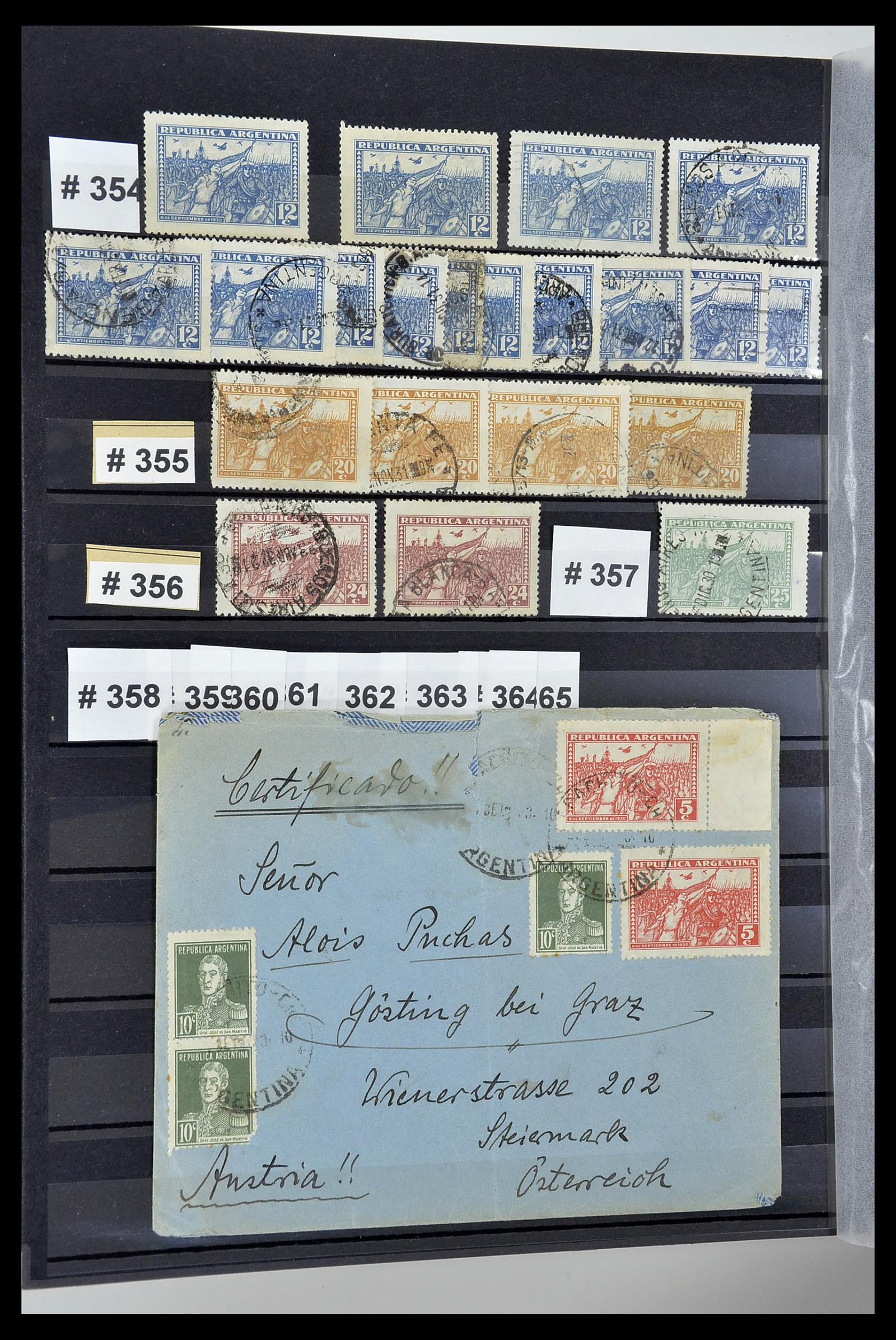 34490 043 - Postzegelverzameling 34490 Argentinië 1858-2002.