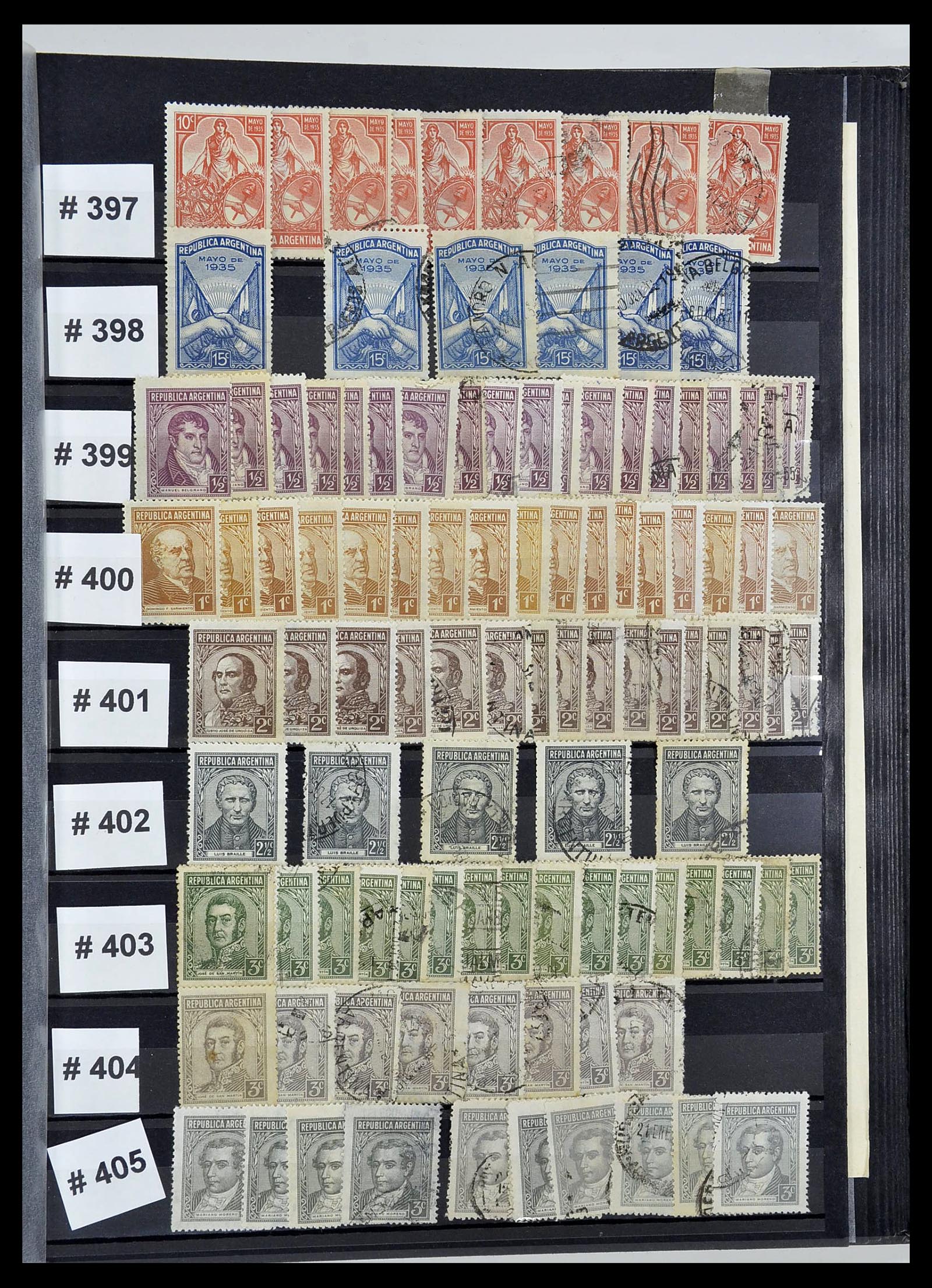 34490 048 - Postzegelverzameling 34490 Argentinië 1858-2002.