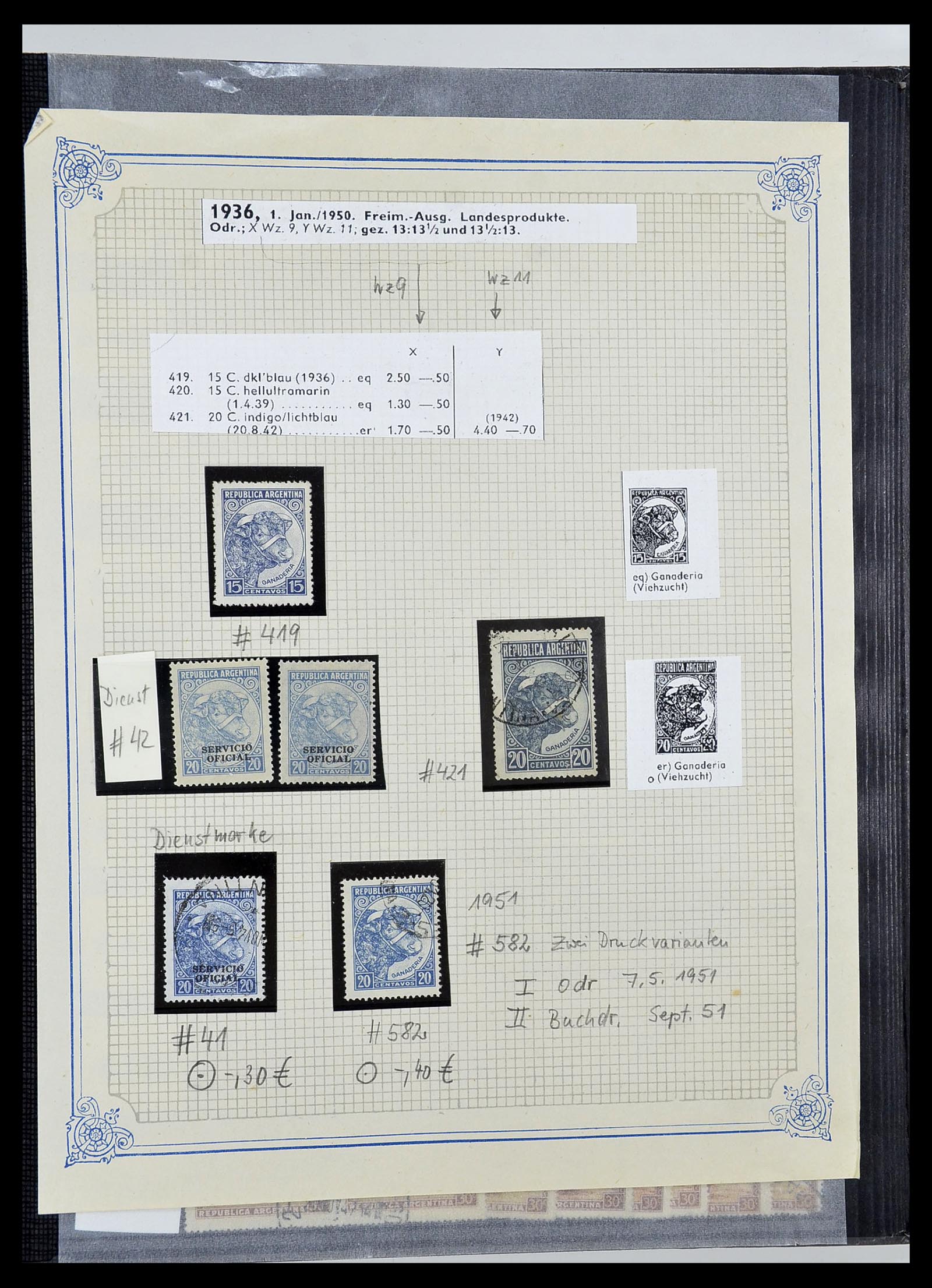 34490 049 - Postzegelverzameling 34490 Argentinië 1858-2002.