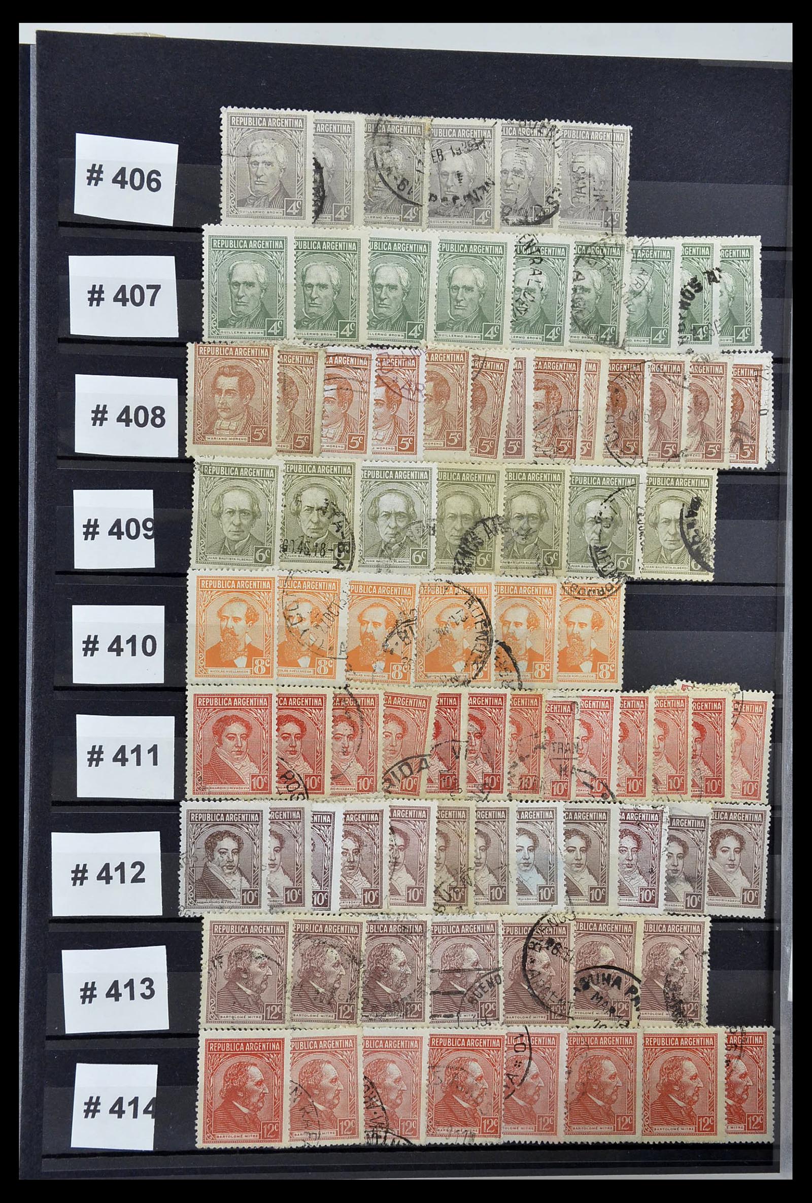 34490 050 - Postzegelverzameling 34490 Argentinië 1858-2002.