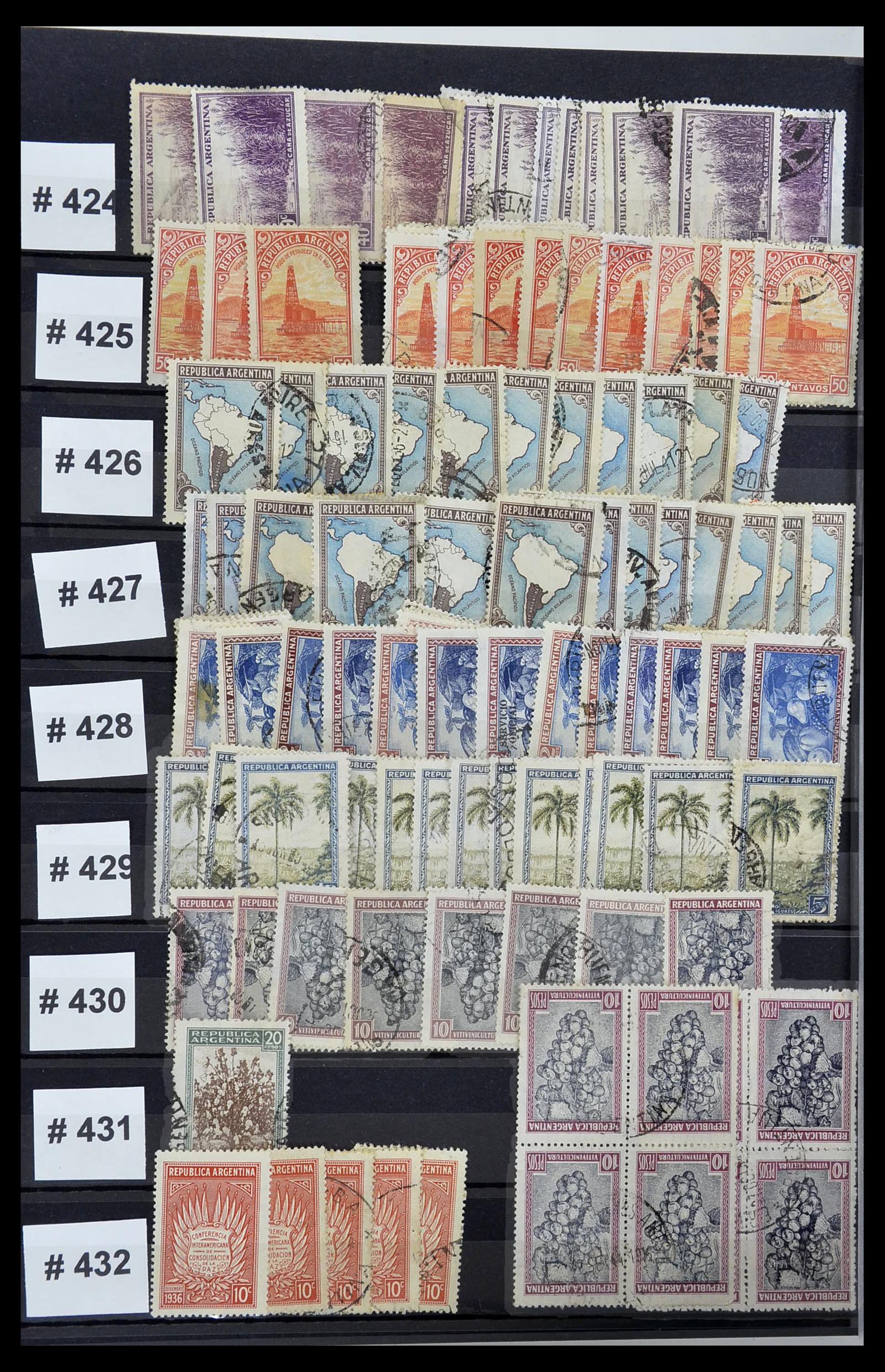 34490 052 - Postzegelverzameling 34490 Argentinië 1858-2002.