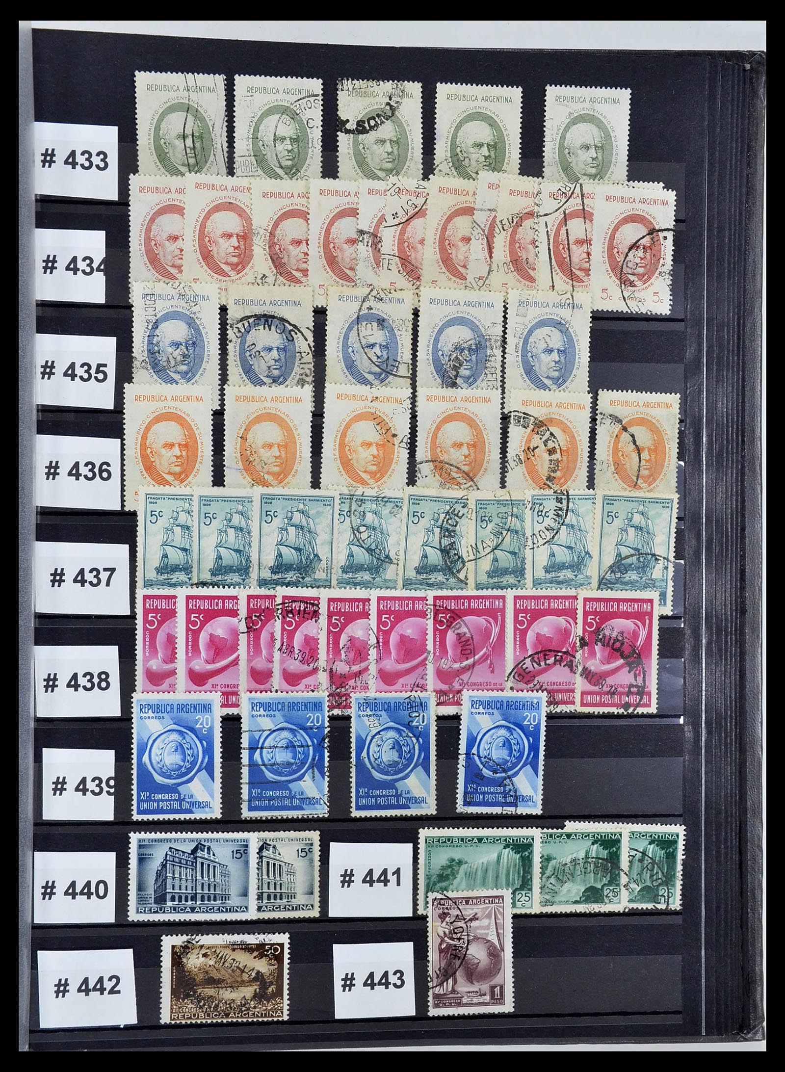 34490 053 - Postzegelverzameling 34490 Argentinië 1858-2002.