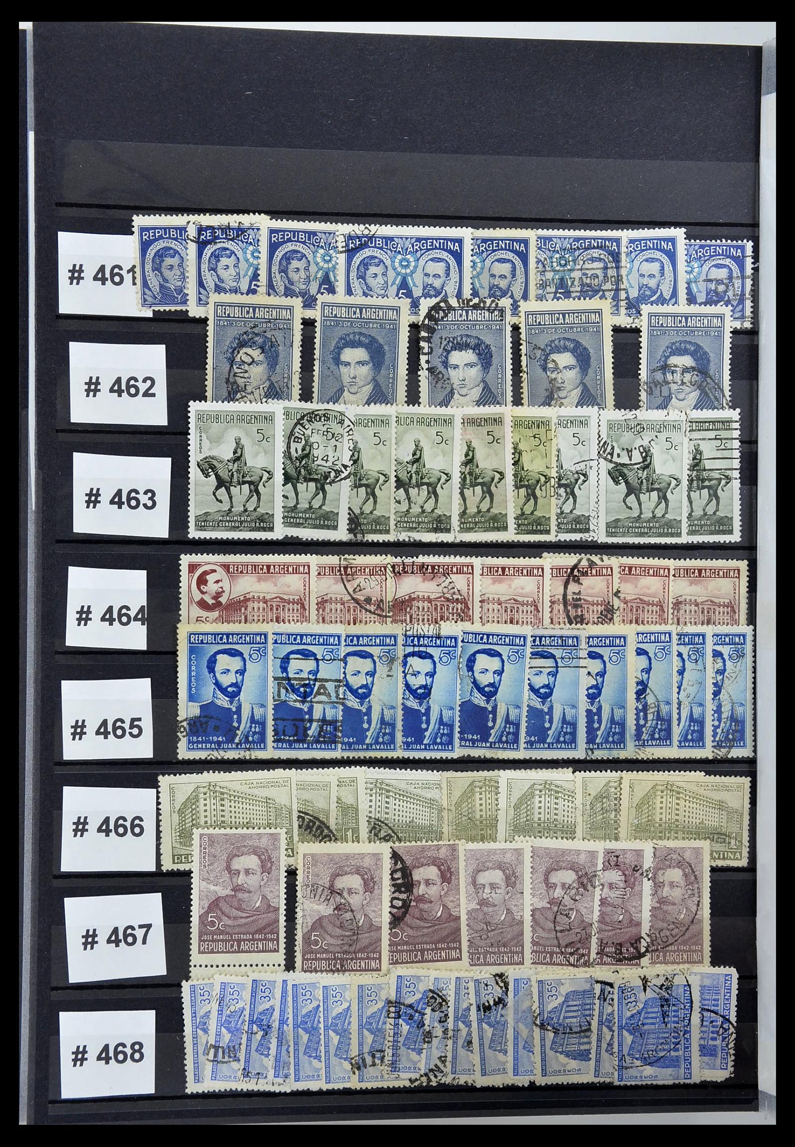 34490 056 - Postzegelverzameling 34490 Argentinië 1858-2002.
