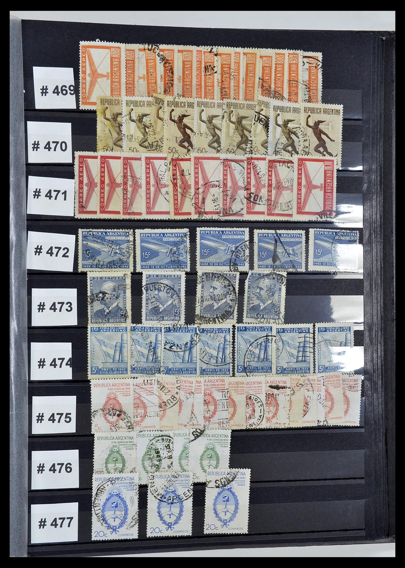 34490 057 - Postzegelverzameling 34490 Argentinië 1858-2002.
