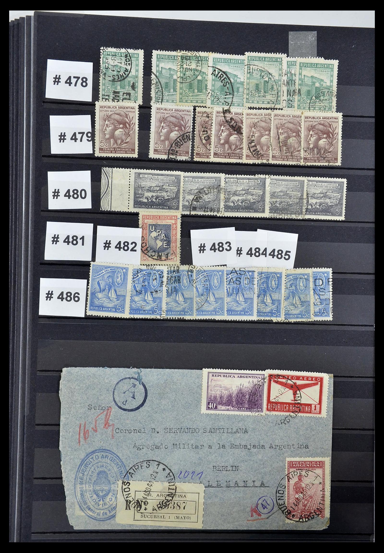 34490 058 - Postzegelverzameling 34490 Argentinië 1858-2002.