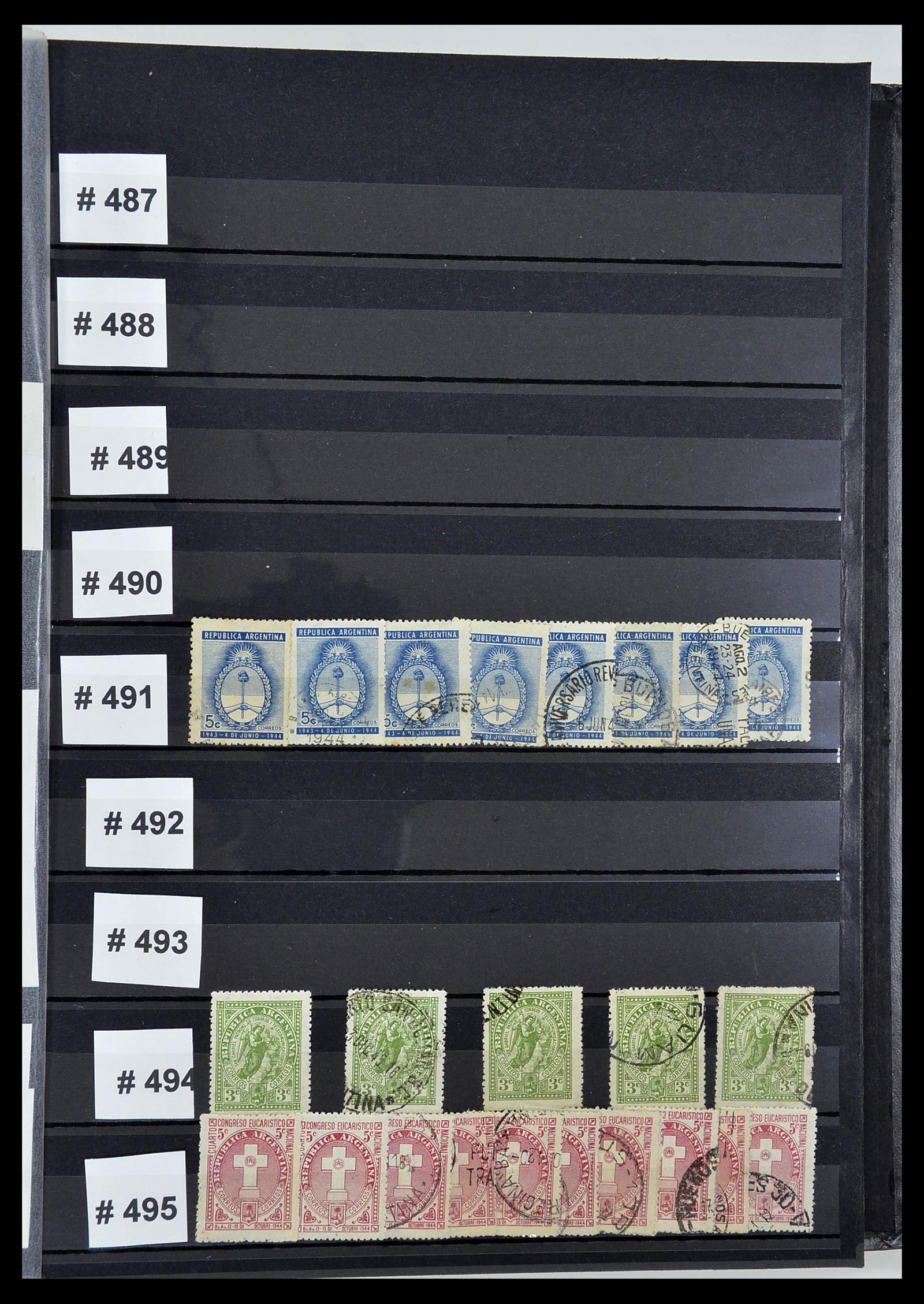 34490 059 - Postzegelverzameling 34490 Argentinië 1858-2002.