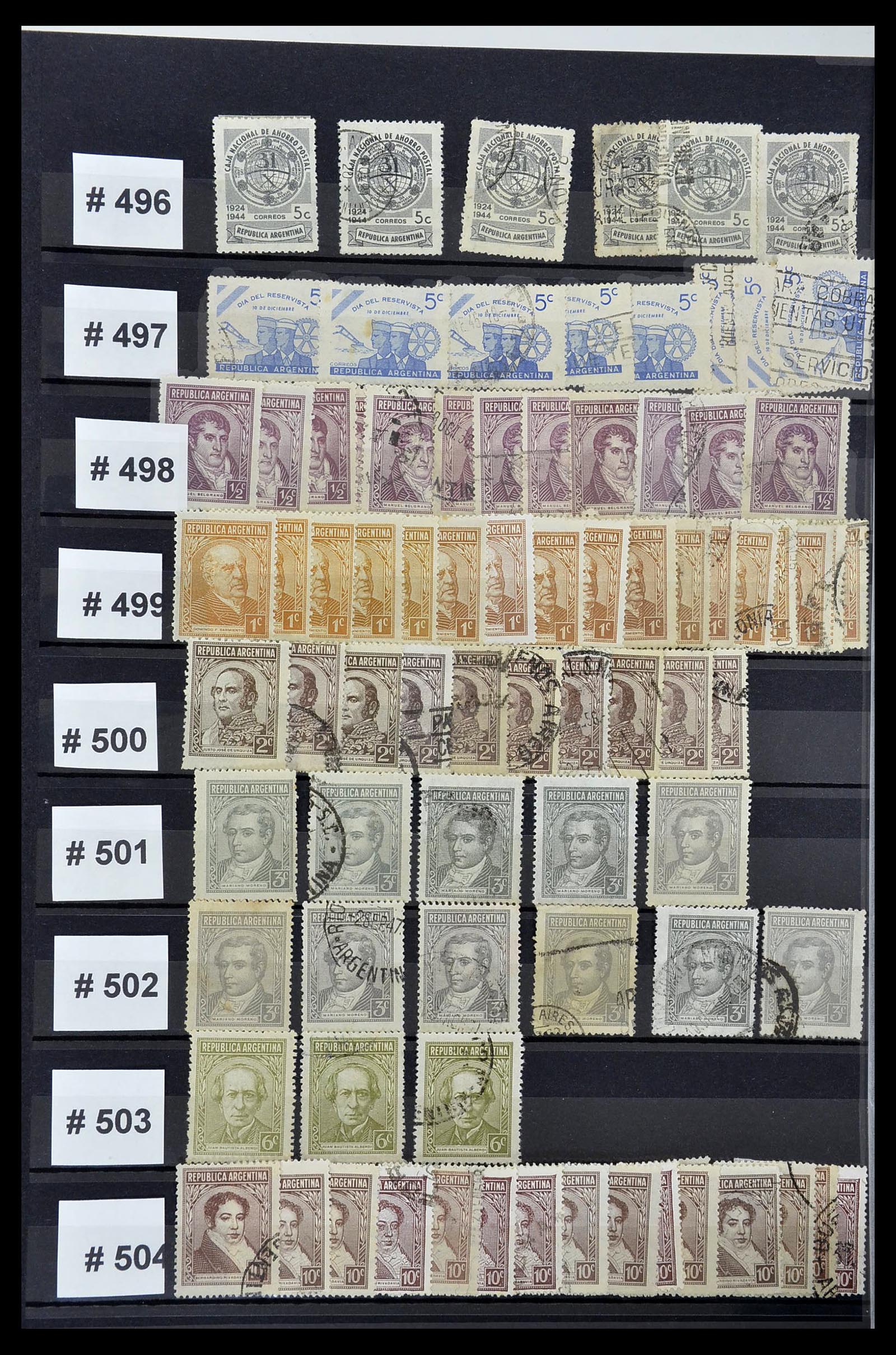 34490 060 - Postzegelverzameling 34490 Argentinië 1858-2002.