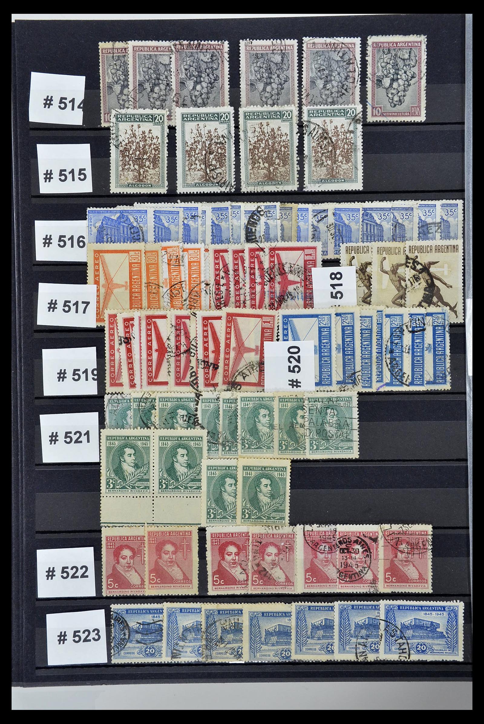 34490 062 - Postzegelverzameling 34490 Argentinië 1858-2002.