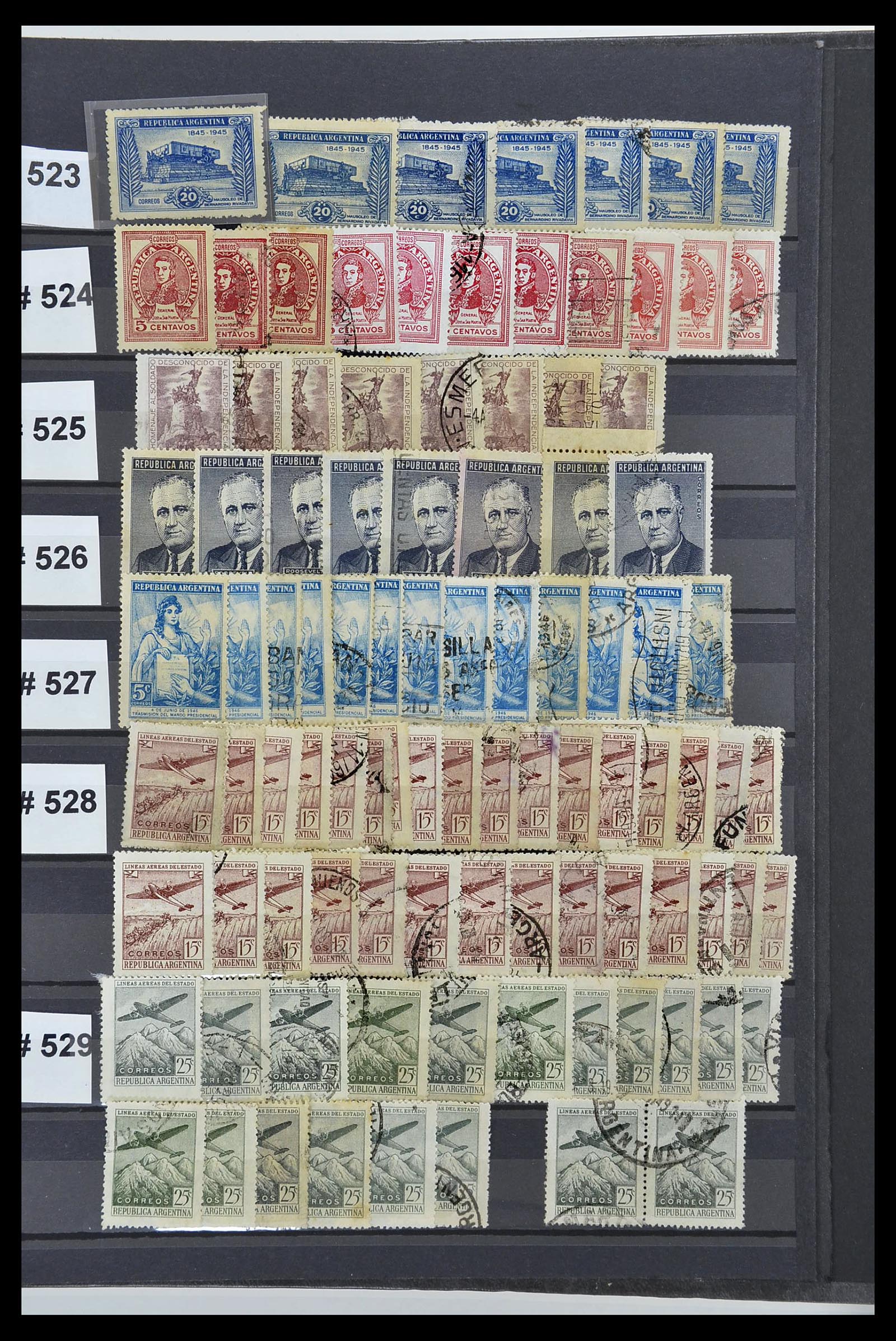 34490 063 - Postzegelverzameling 34490 Argentinië 1858-2002.