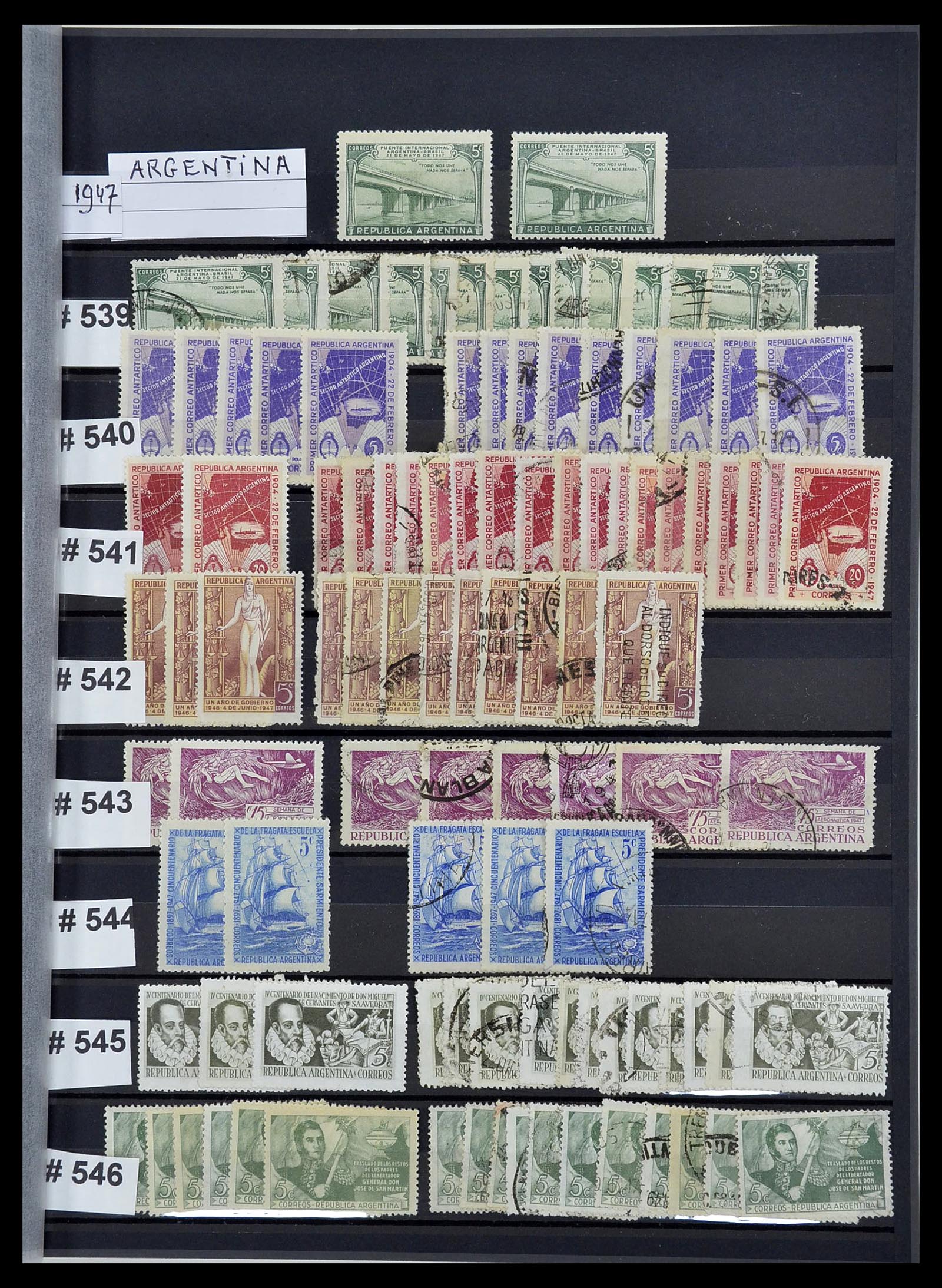 34490 065 - Postzegelverzameling 34490 Argentinië 1858-2002.