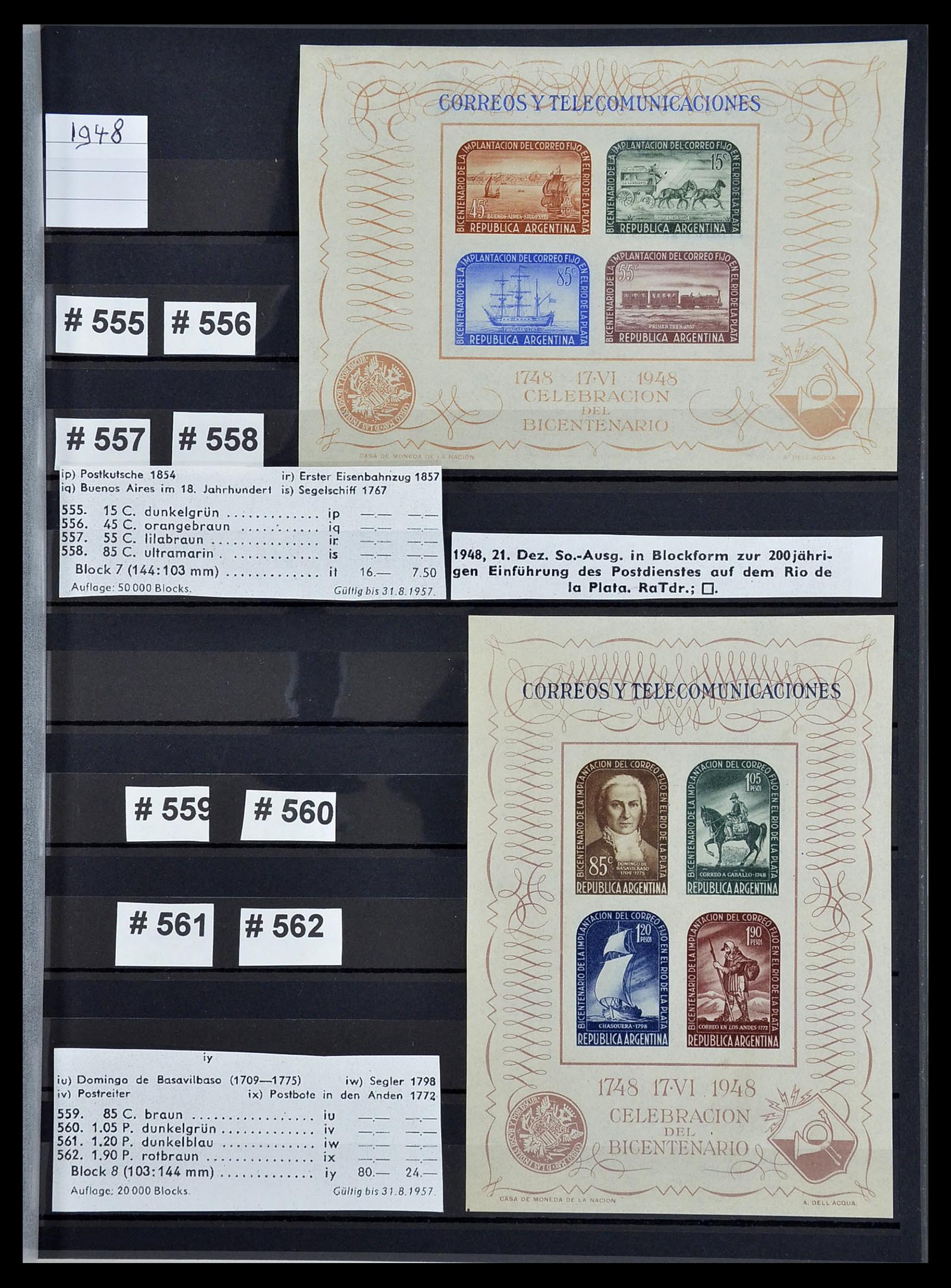 34490 067 - Postzegelverzameling 34490 Argentinië 1858-2002.