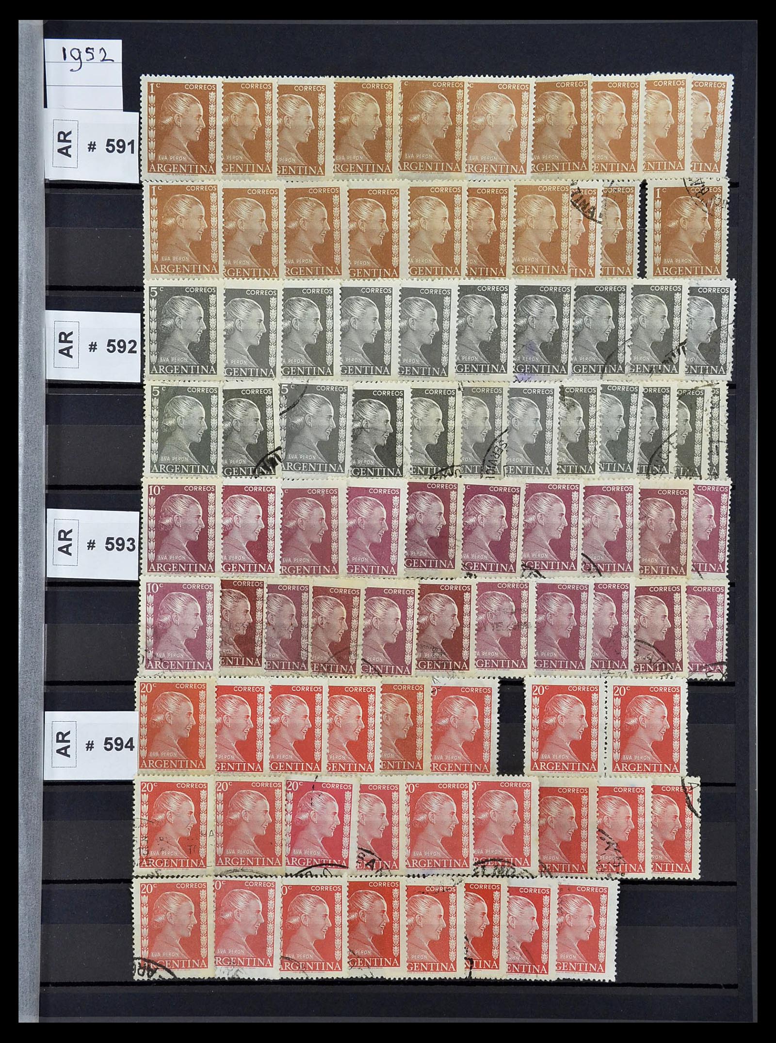 34490 073 - Postzegelverzameling 34490 Argentinië 1858-2002.