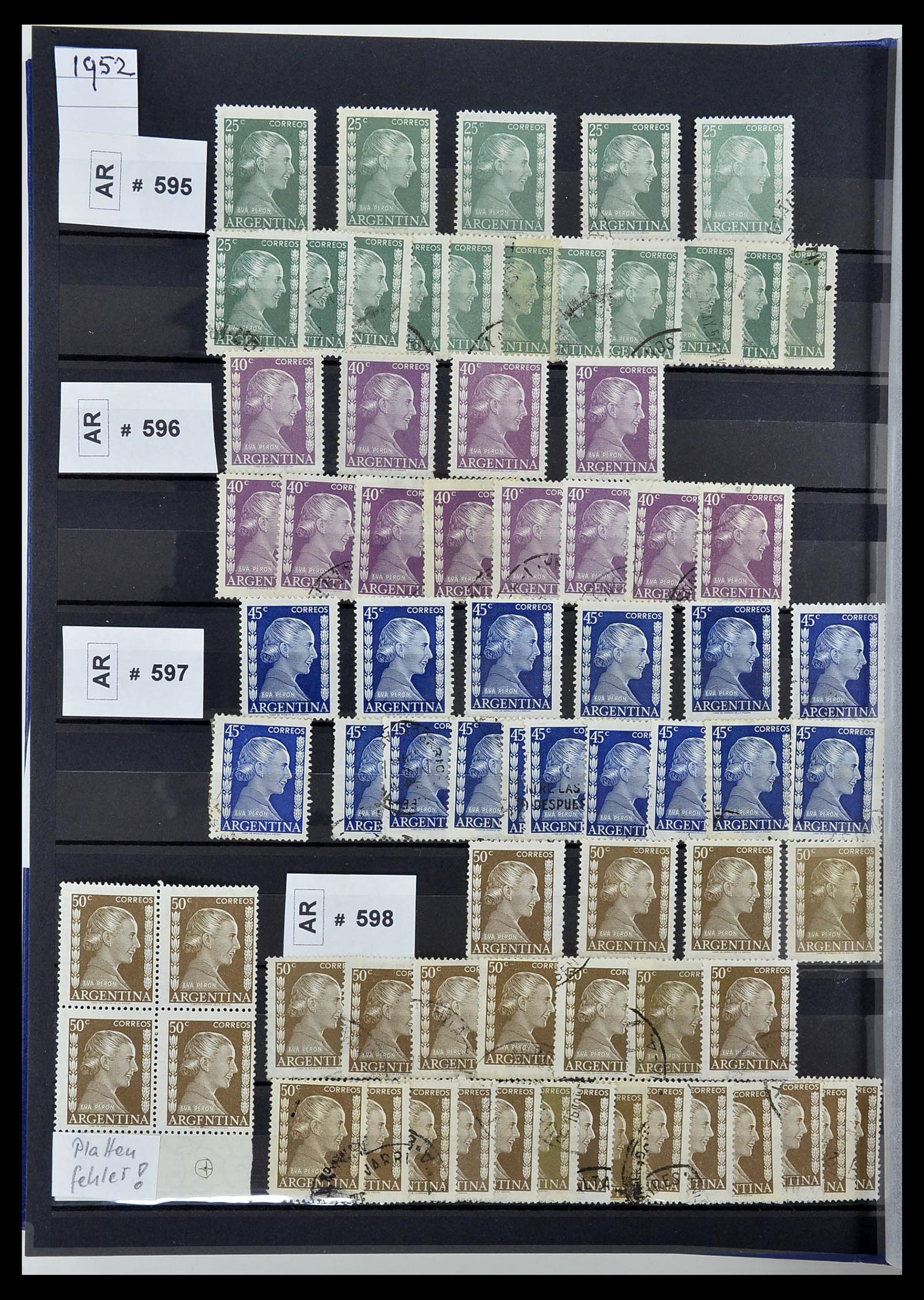 34490 074 - Postzegelverzameling 34490 Argentinië 1858-2002.