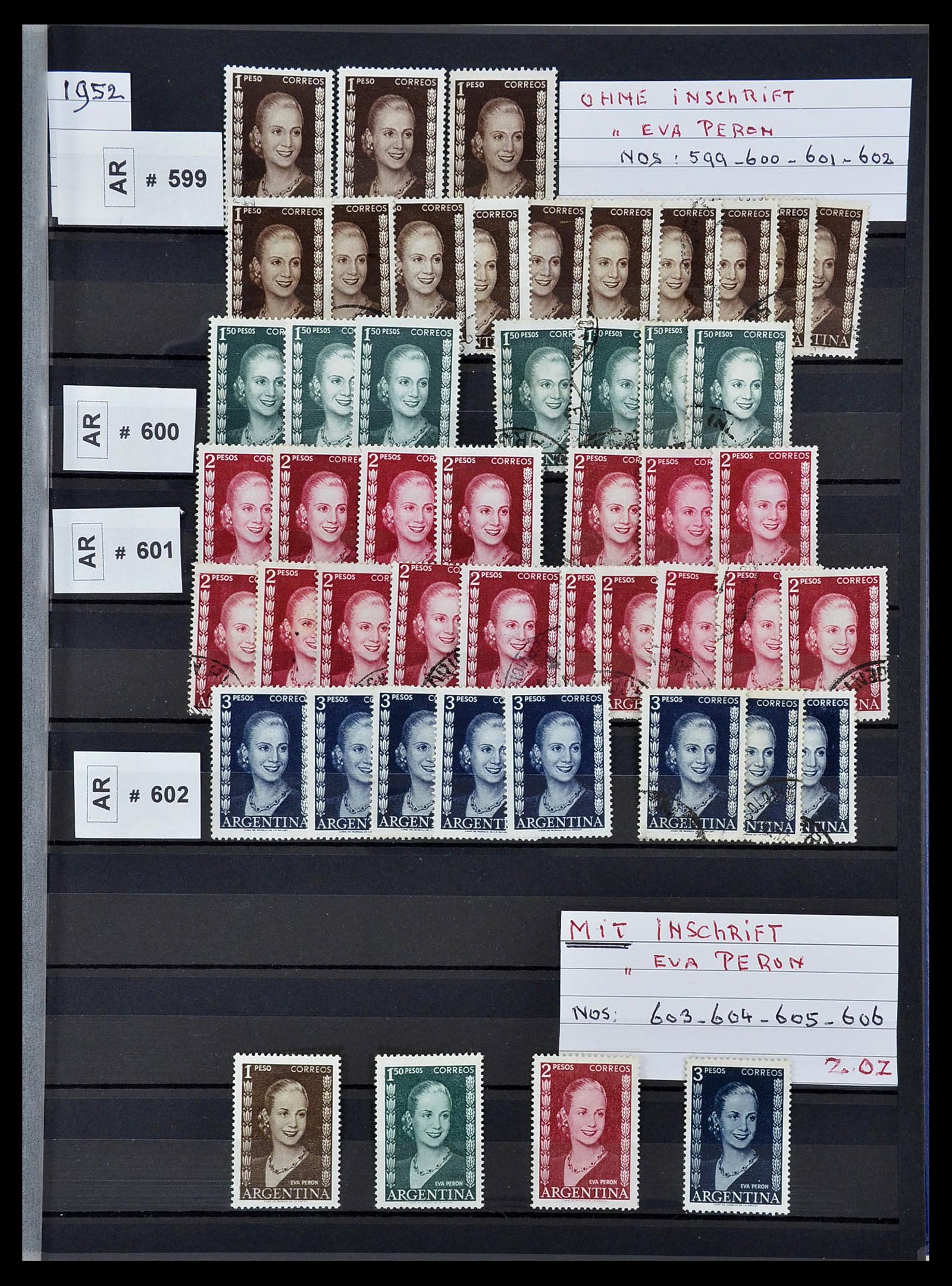 34490 075 - Postzegelverzameling 34490 Argentinië 1858-2002.