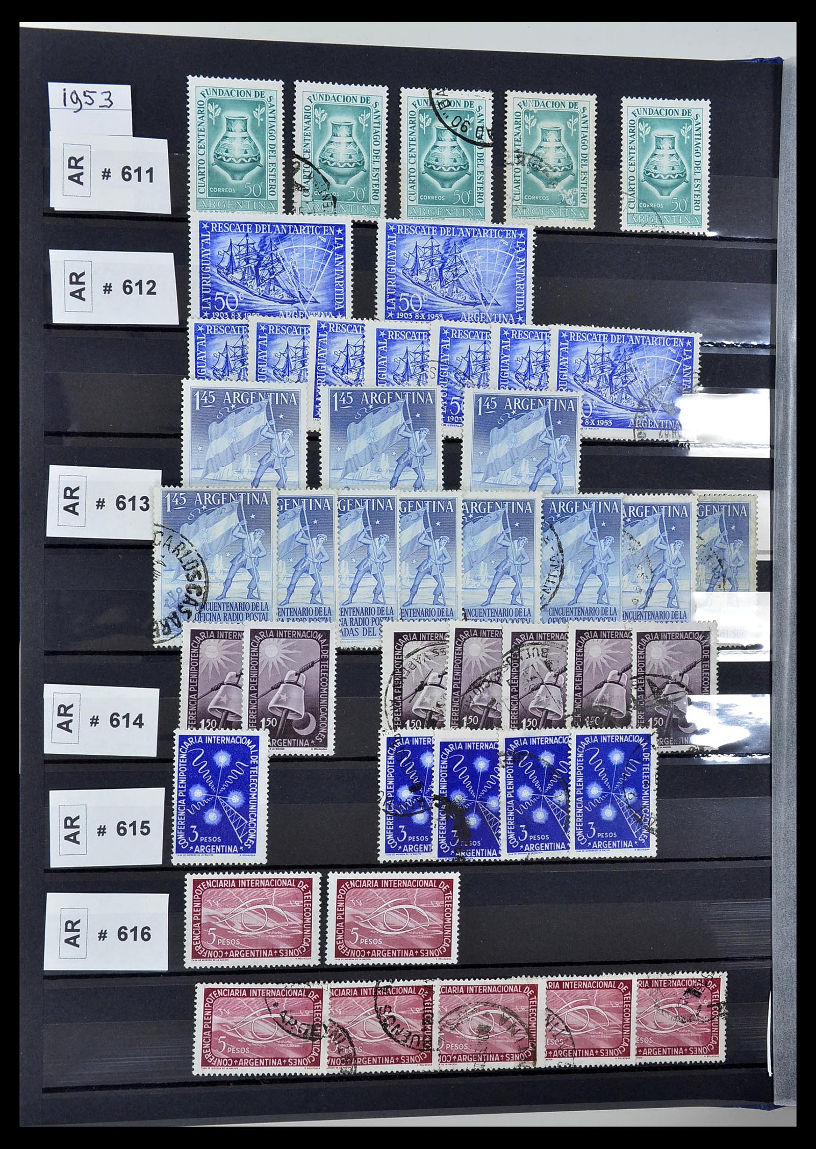 34490 078 - Postzegelverzameling 34490 Argentinië 1858-2002.
