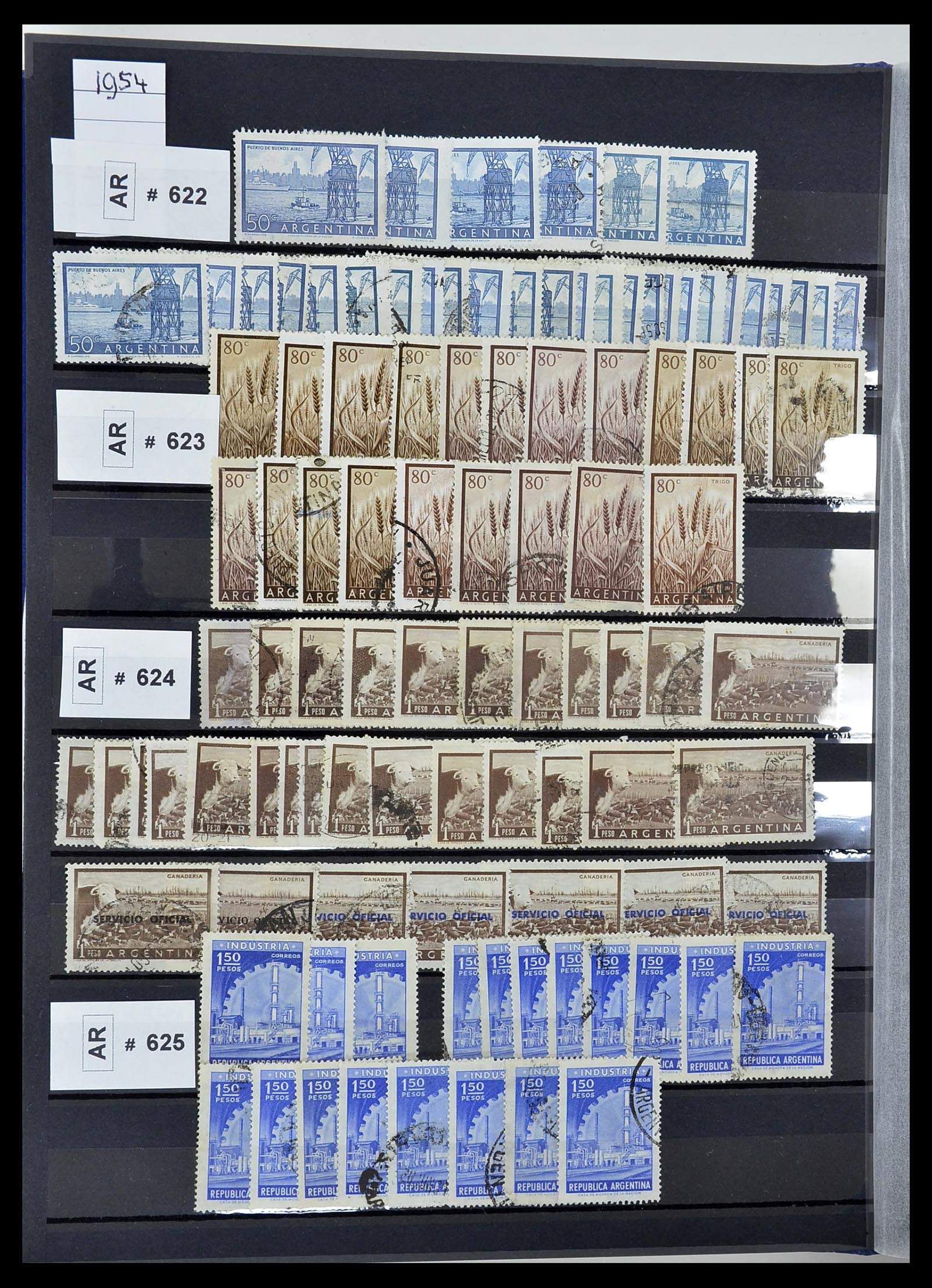 34490 080 - Postzegelverzameling 34490 Argentinië 1858-2002.