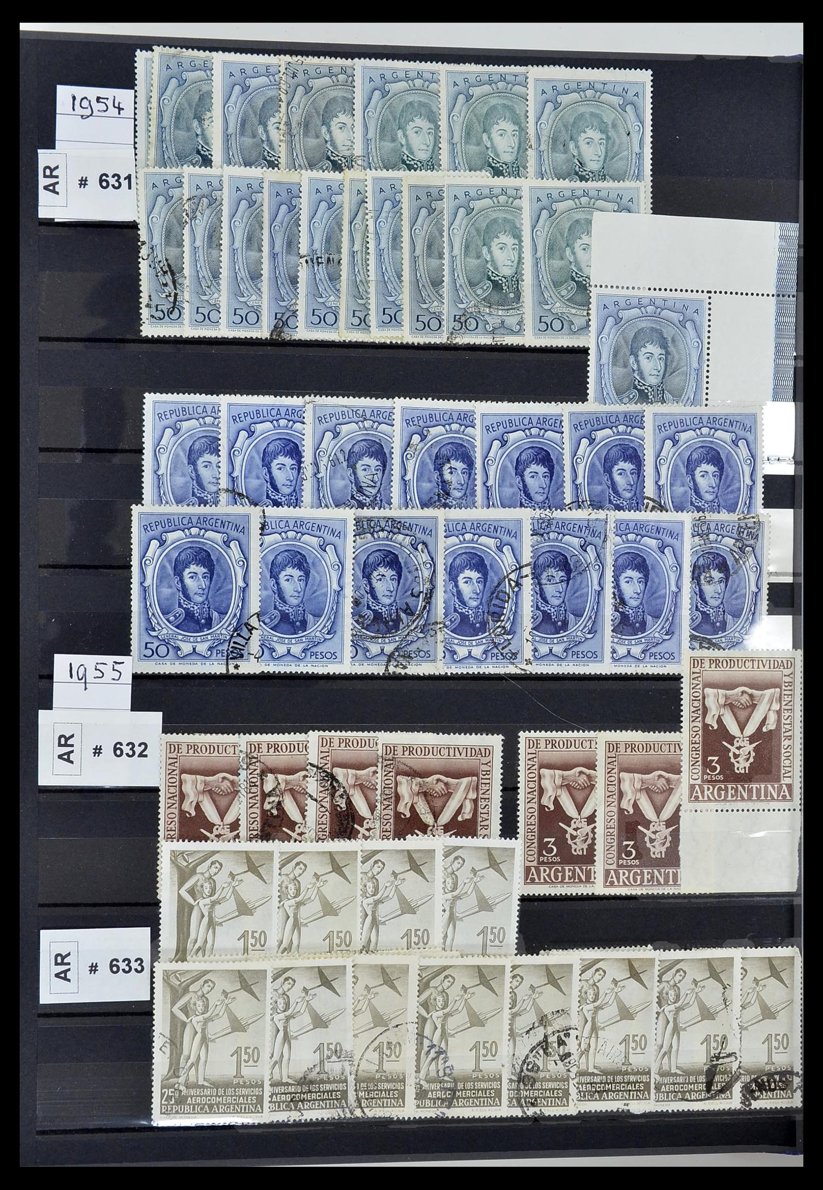 34490 082 - Postzegelverzameling 34490 Argentinië 1858-2002.