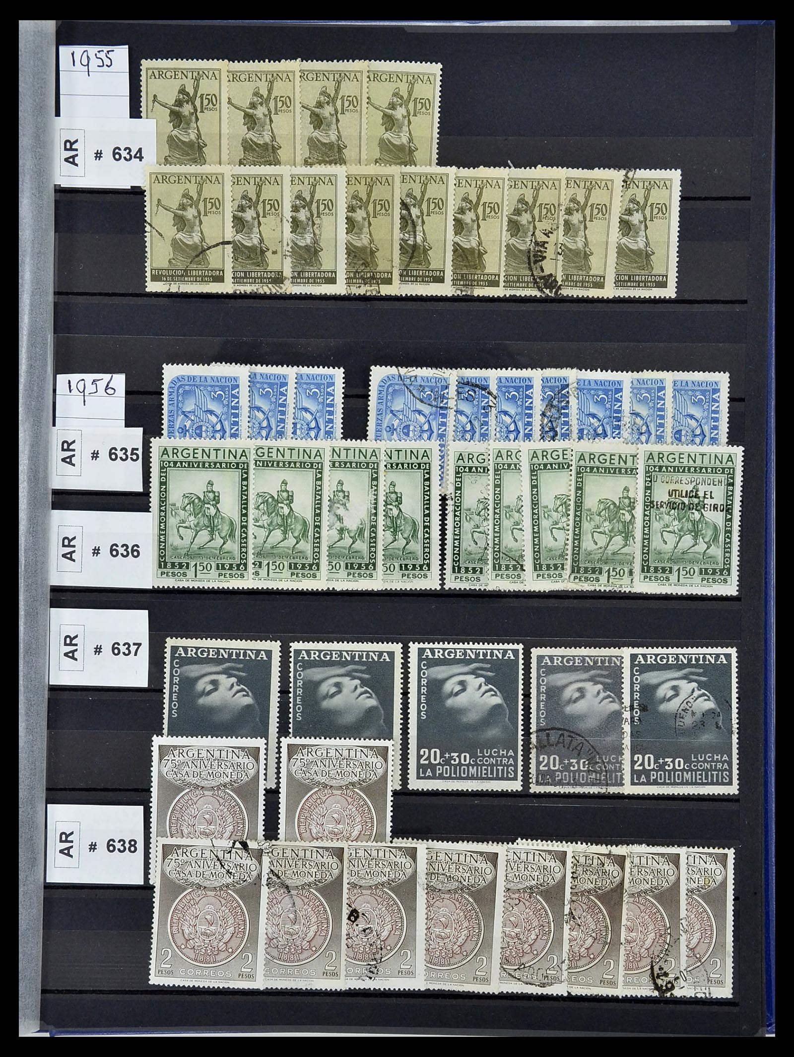 34490 083 - Postzegelverzameling 34490 Argentinië 1858-2002.