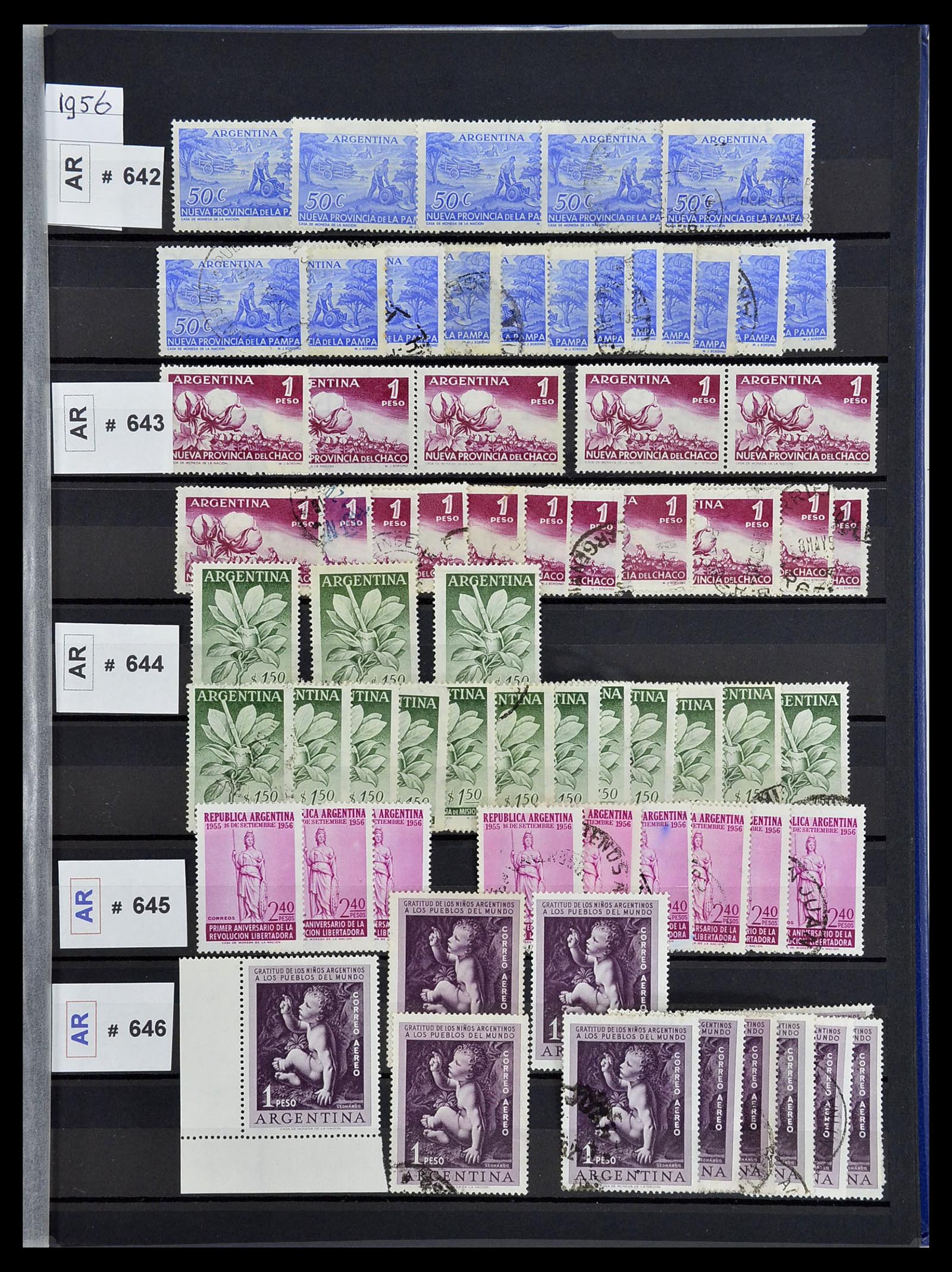 34490 085 - Postzegelverzameling 34490 Argentinië 1858-2002.