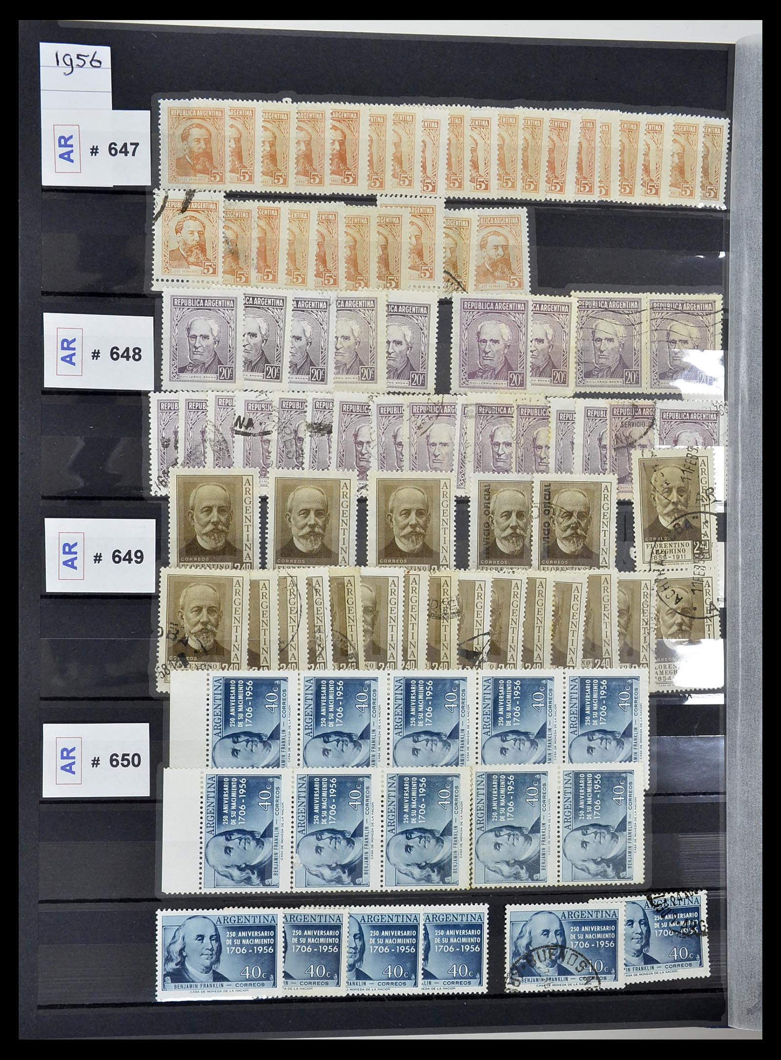 34490 086 - Postzegelverzameling 34490 Argentinië 1858-2002.