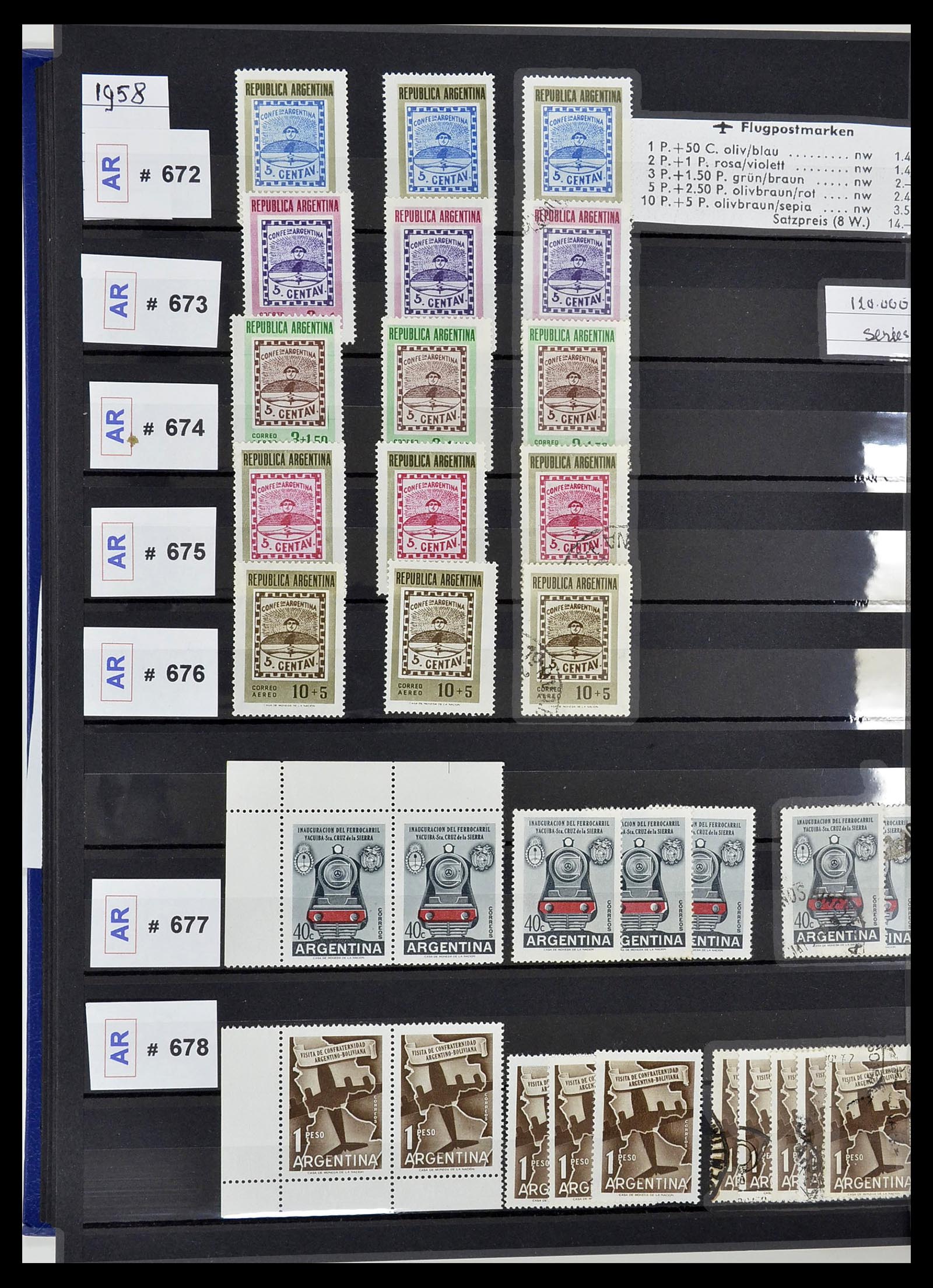 34490 094 - Stamp Collection 34490 Argentina 1858-2002.