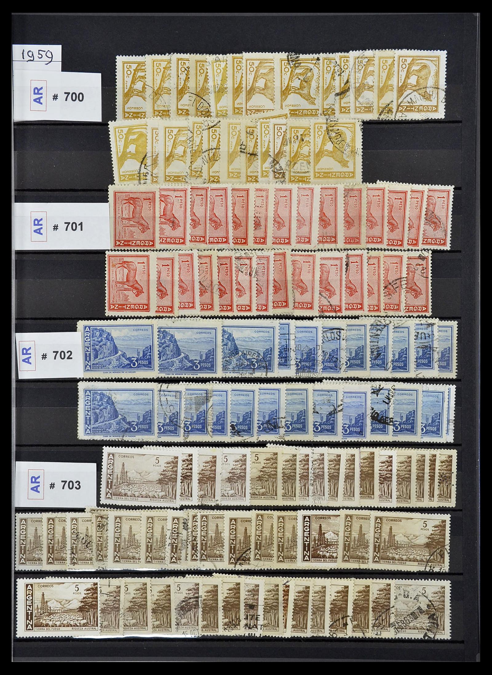 34490 099 - Postzegelverzameling 34490 Argentinië 1858-2002.