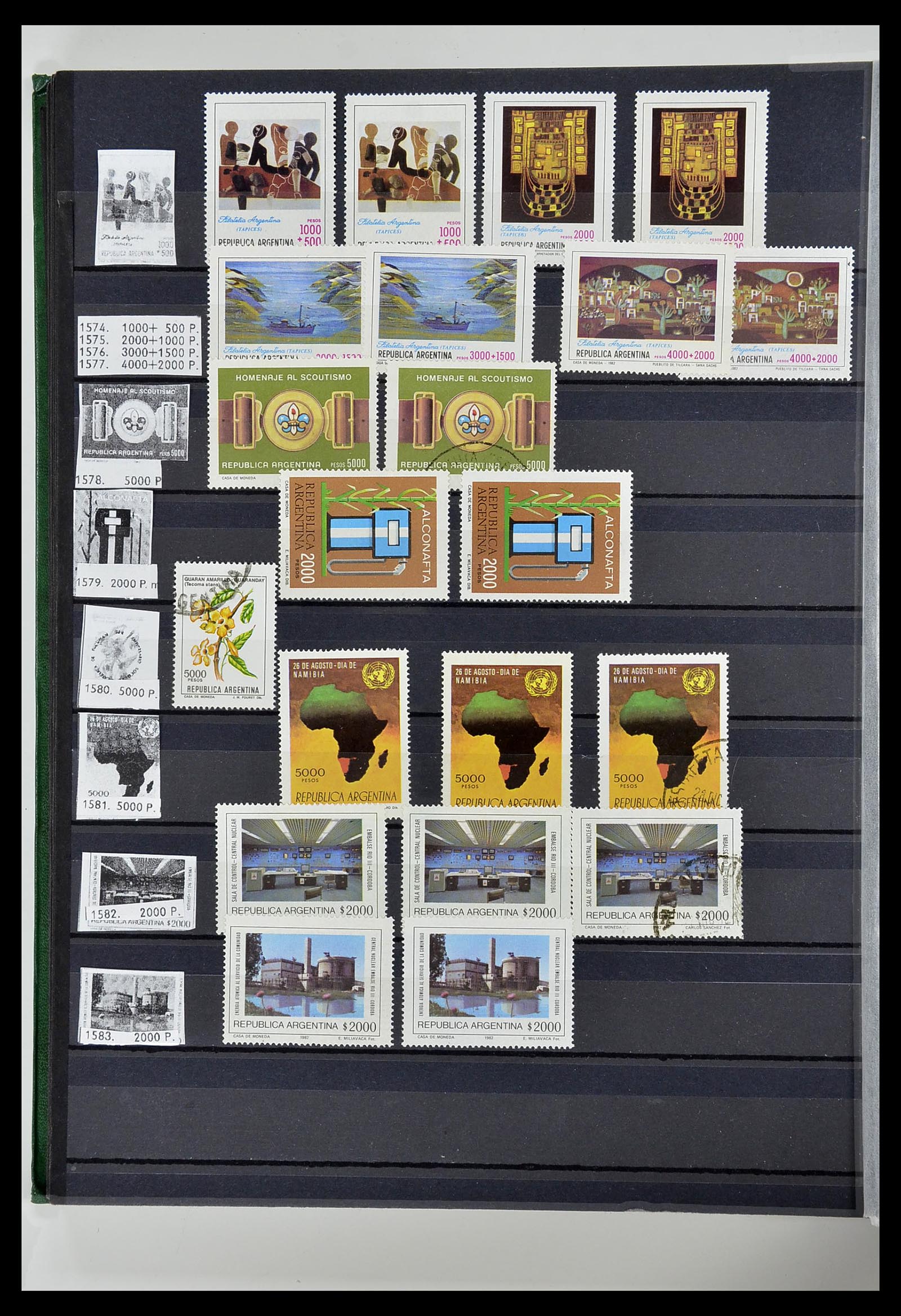 34490 222 - Postzegelverzameling 34490 Argentinië 1858-2002.