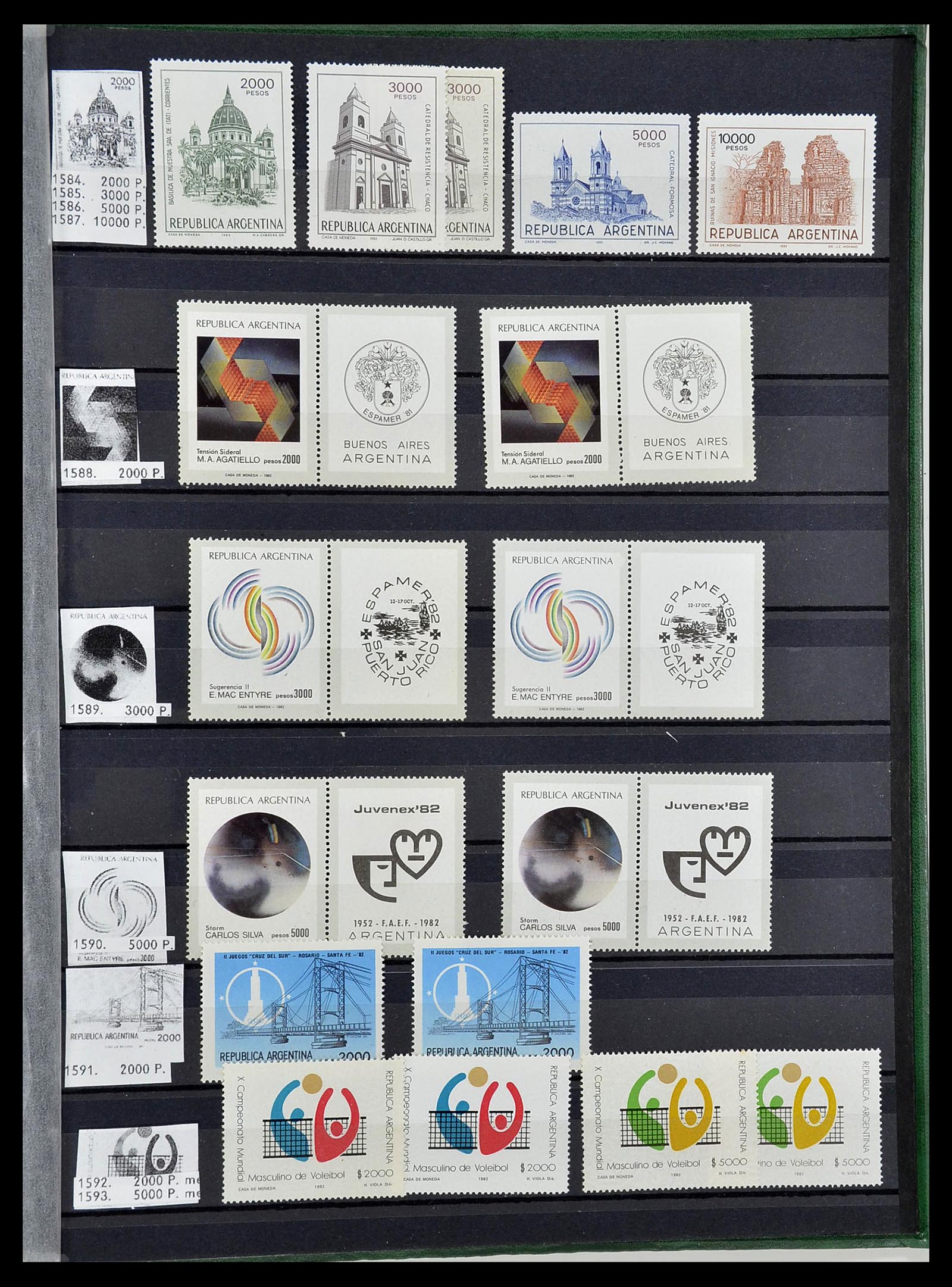 34490 223 - Postzegelverzameling 34490 Argentinië 1858-2002.