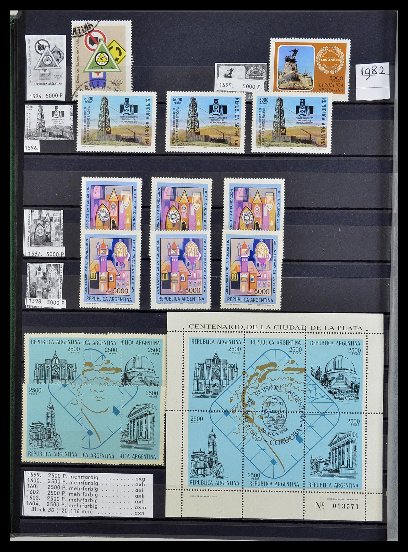 34490 224 - Postzegelverzameling 34490 Argentinië 1858-2002.