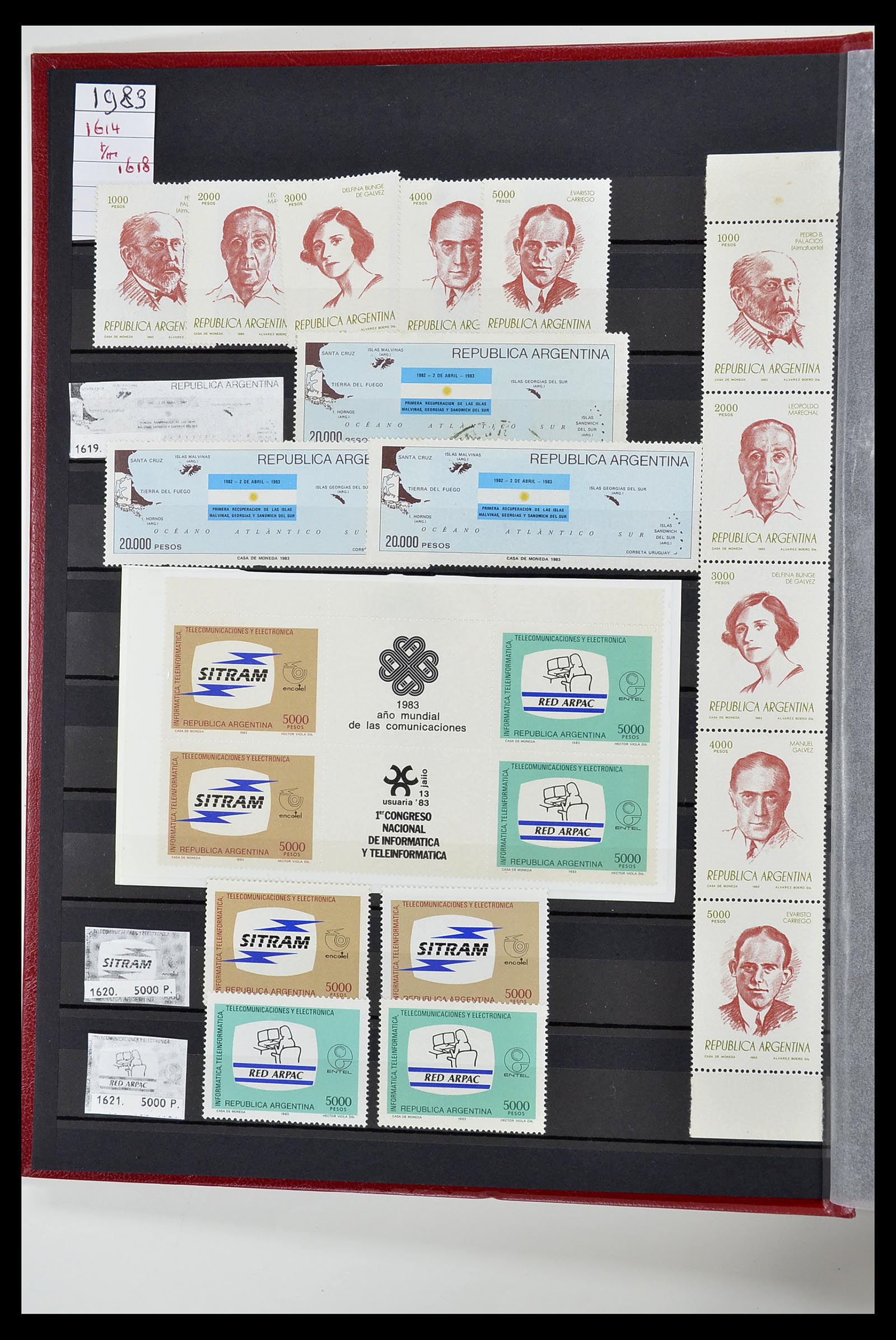 34490 226 - Postzegelverzameling 34490 Argentinië 1858-2002.