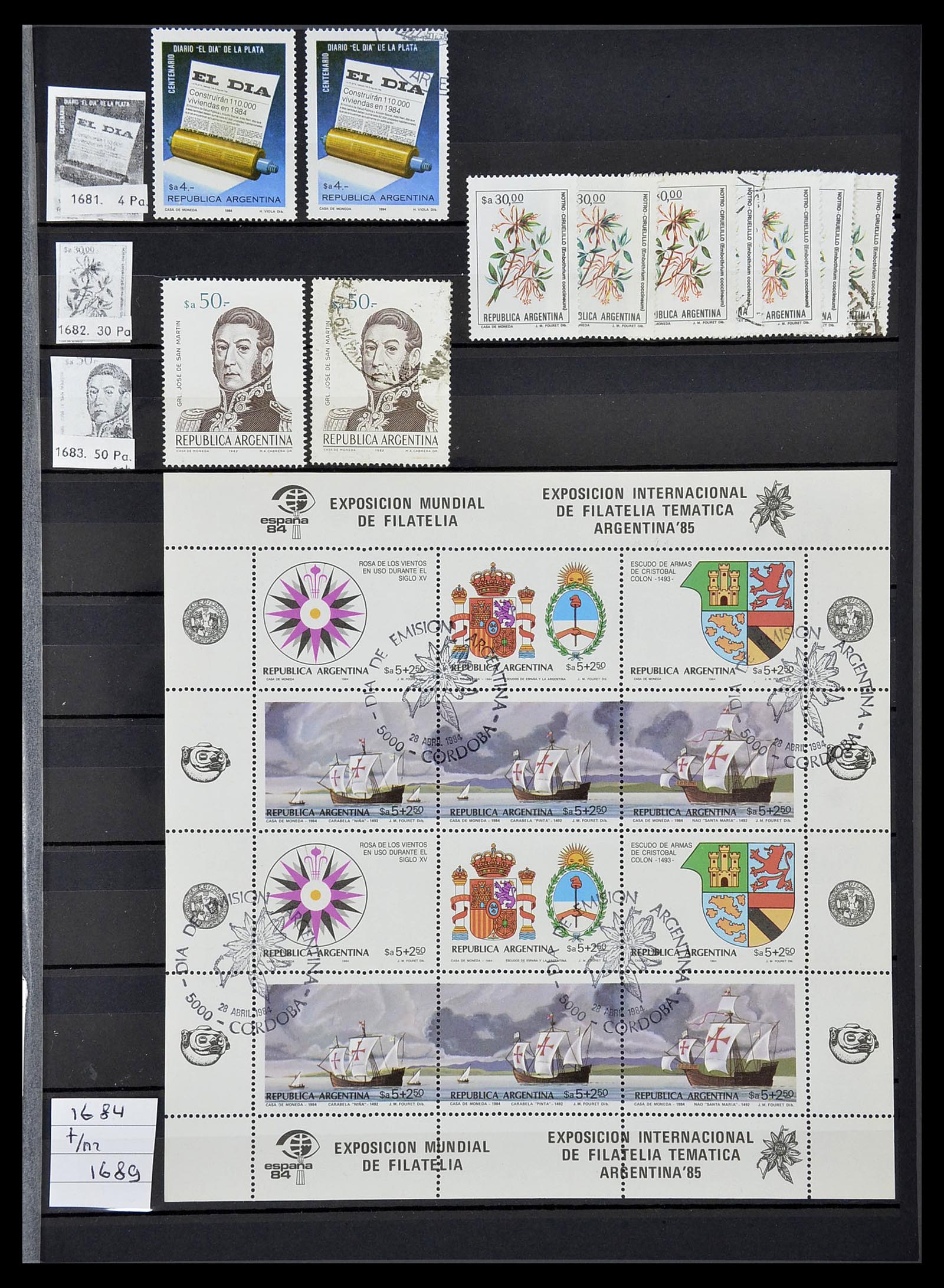 34490 233 - Postzegelverzameling 34490 Argentinië 1858-2002.