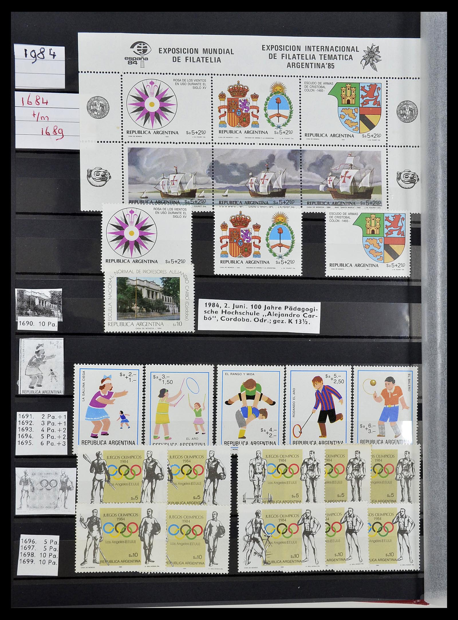 34490 234 - Postzegelverzameling 34490 Argentinië 1858-2002.