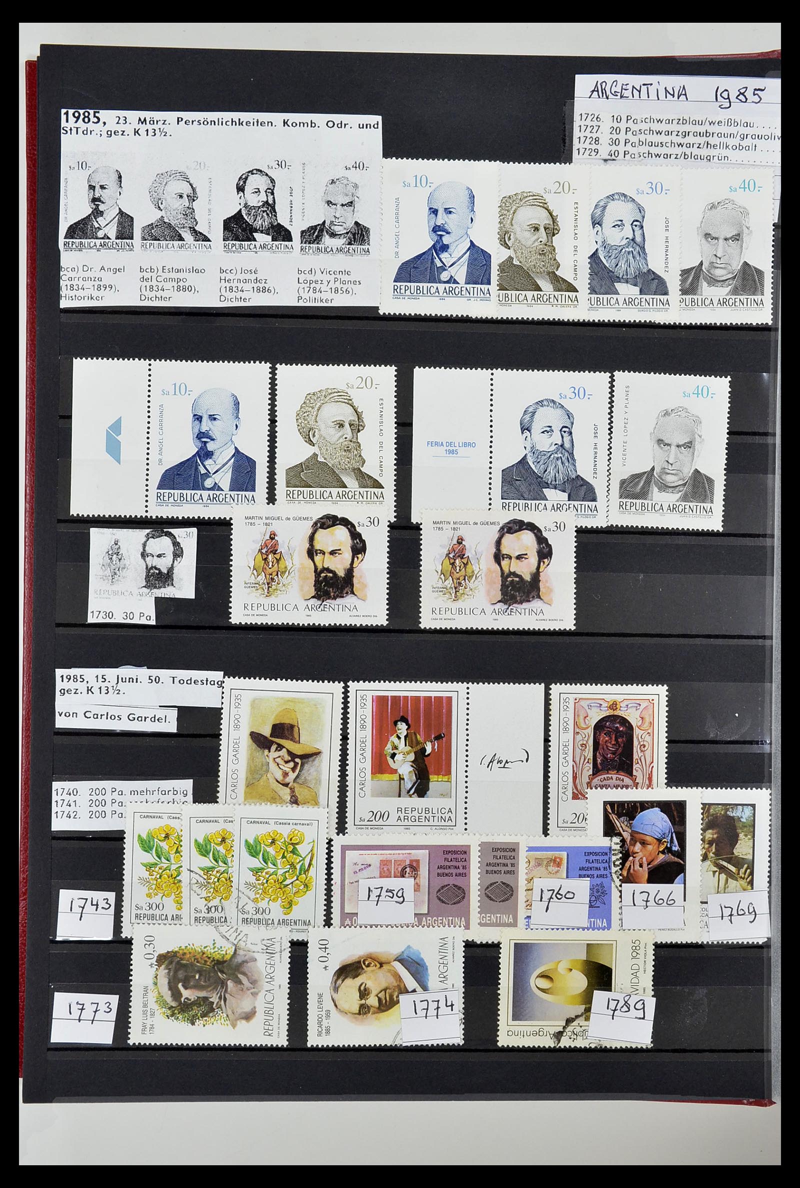 34490 238 - Postzegelverzameling 34490 Argentinië 1858-2002.