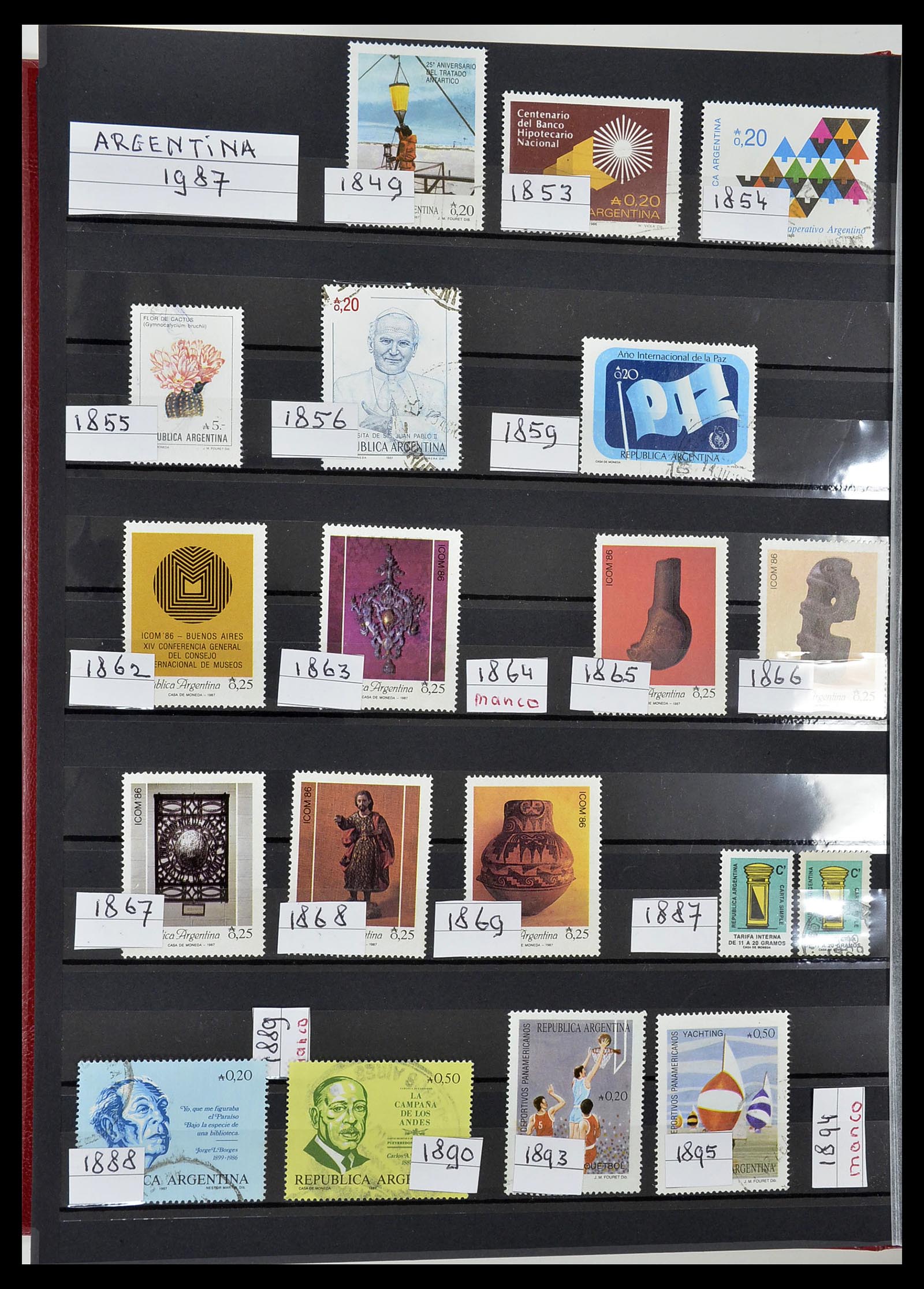 34490 242 - Postzegelverzameling 34490 Argentinië 1858-2002.