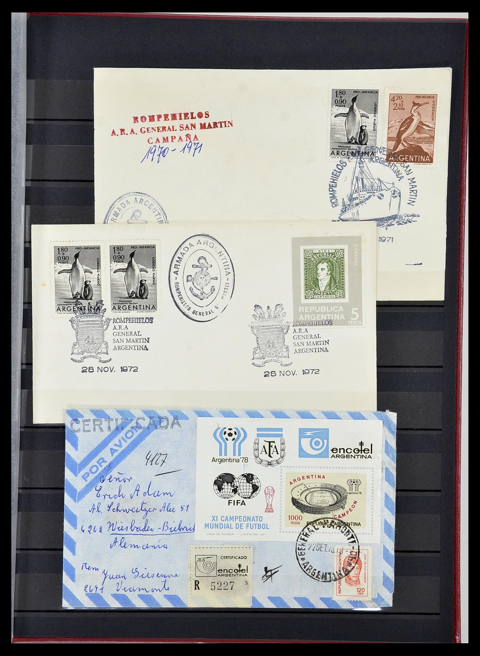 34490 249 - Postzegelverzameling 34490 Argentinië 1858-2002.