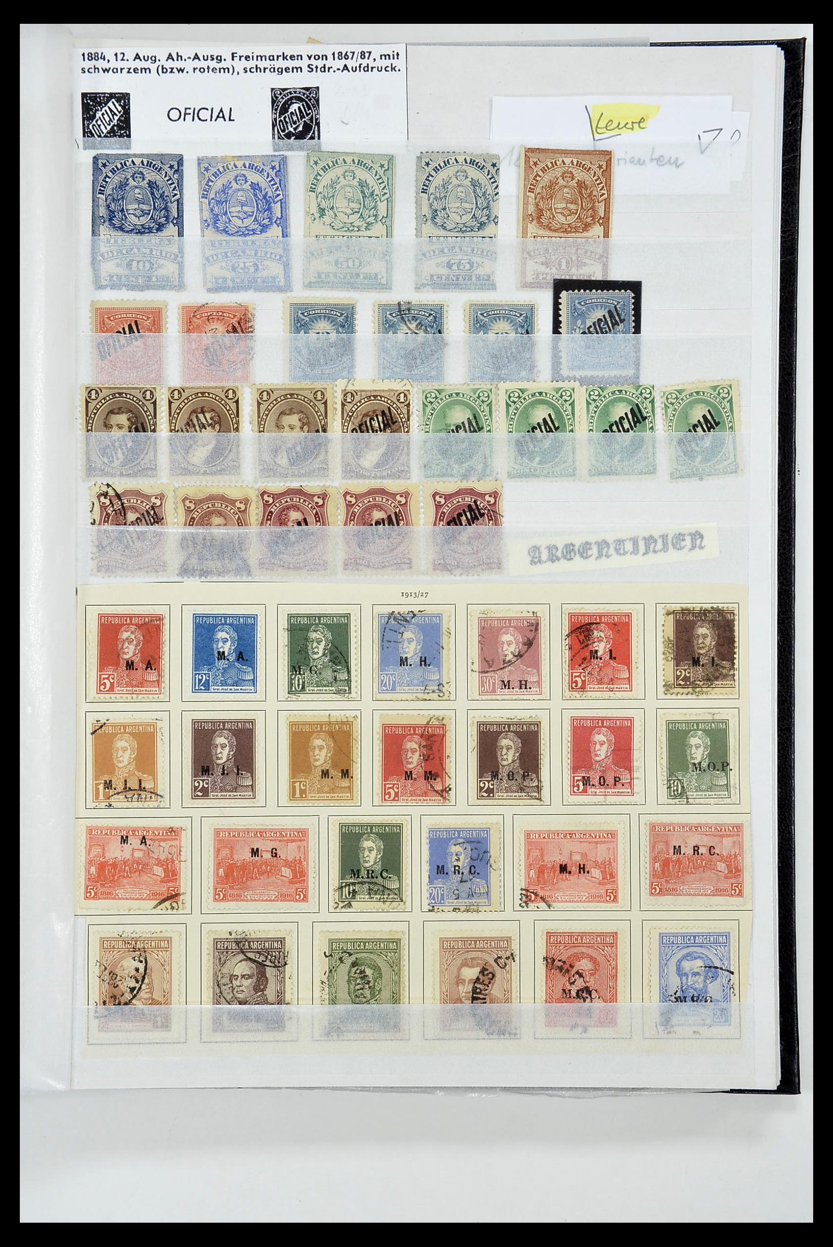 34490 257 - Postzegelverzameling 34490 Argentinië 1858-2002.