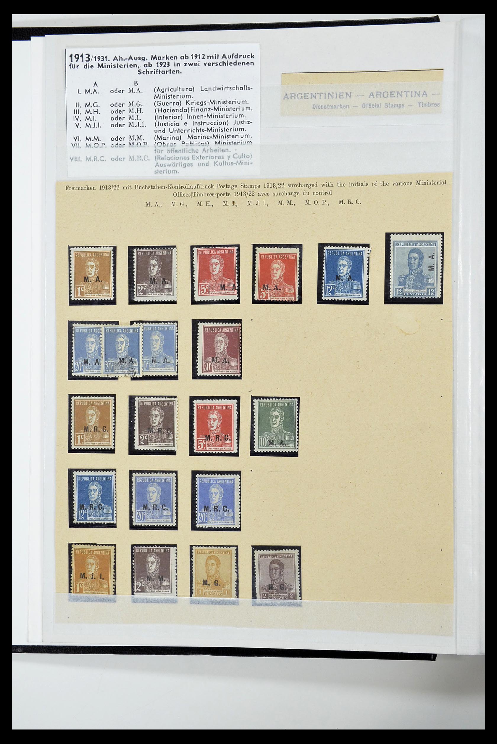 34490 258 - Postzegelverzameling 34490 Argentinië 1858-2002.
