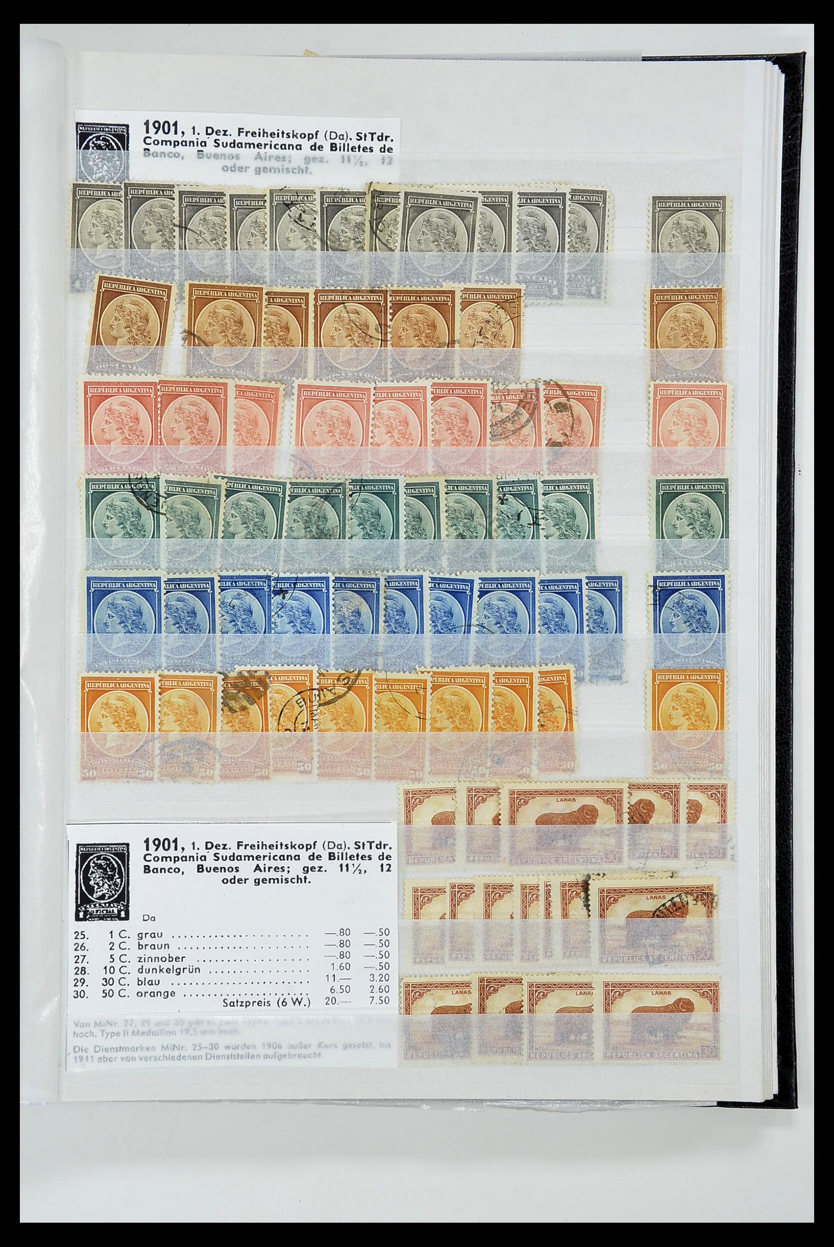 34490 259 - Postzegelverzameling 34490 Argentinië 1858-2002.