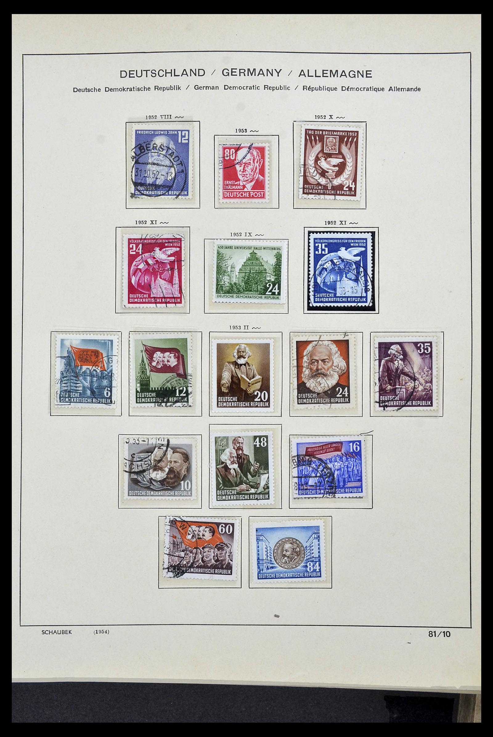 34491 025 - Stamp Collection 34491 GDR 1945-1980.