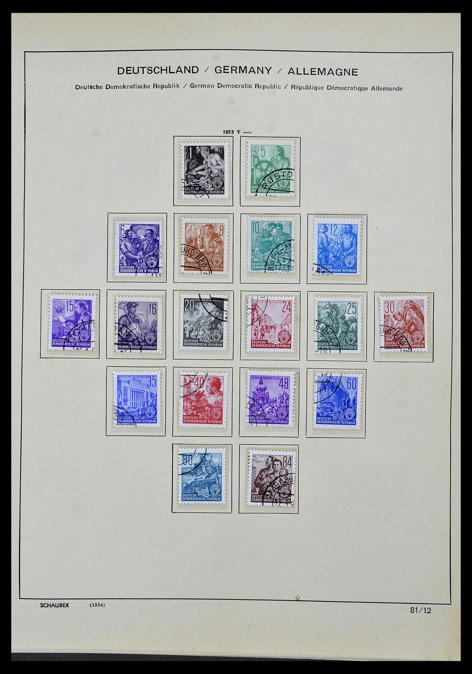 34491 028 - Stamp Collection 34491 GDR 1945-1980.