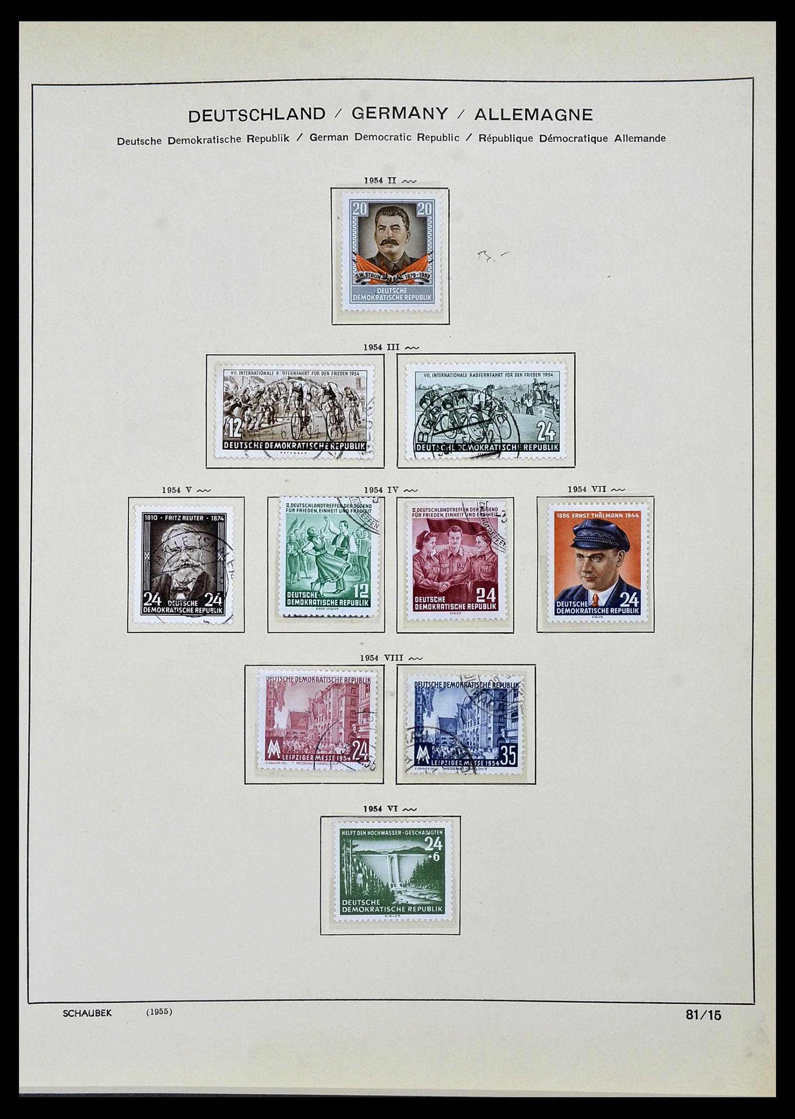 34491 031 - Stamp Collection 34491 GDR 1945-1980.