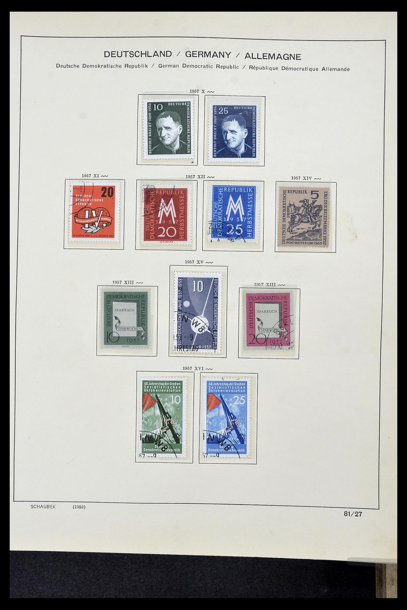 34491 044 - Postzegelverzameling 34491 DDR 1945-1980.