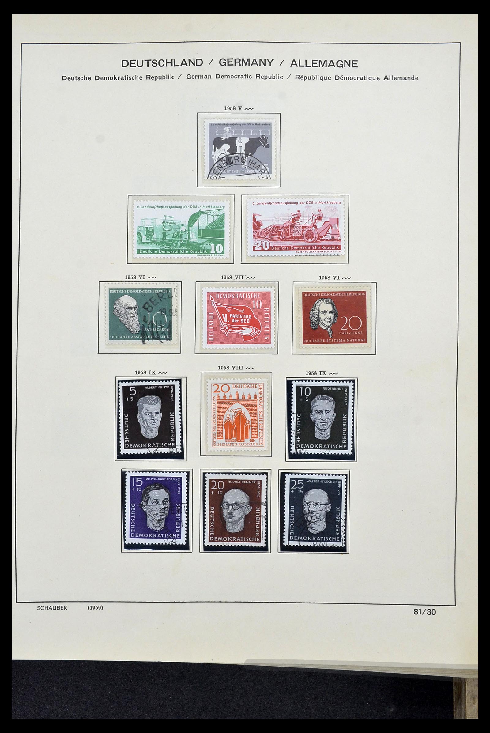 34491 047 - Stamp Collection 34491 GDR 1945-1980.