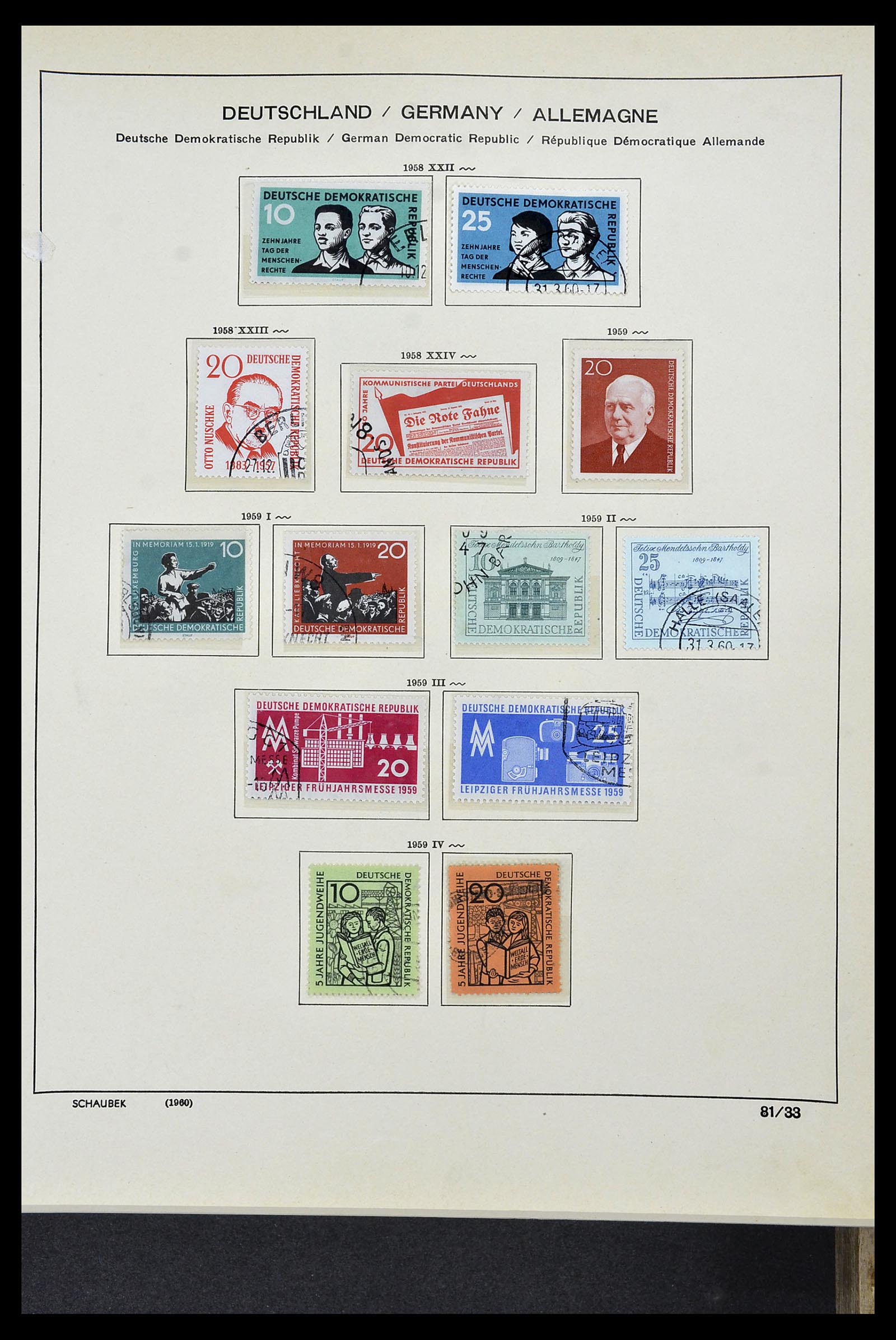 34491 050 - Stamp Collection 34491 GDR 1945-1980.