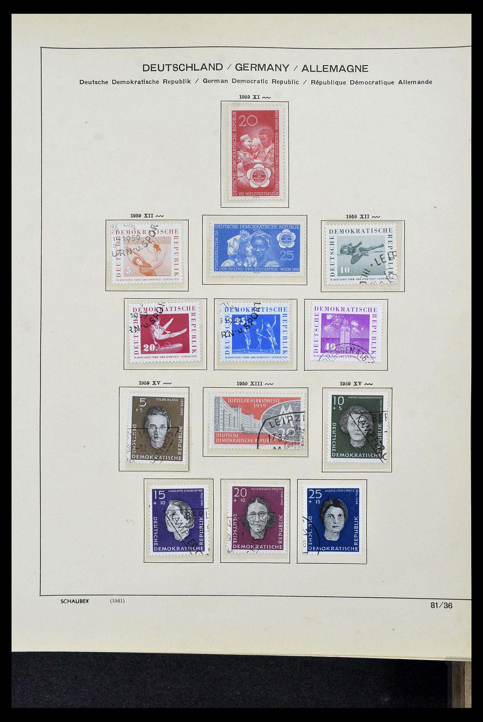 34491 054 - Postzegelverzameling 34491 DDR 1945-1980.